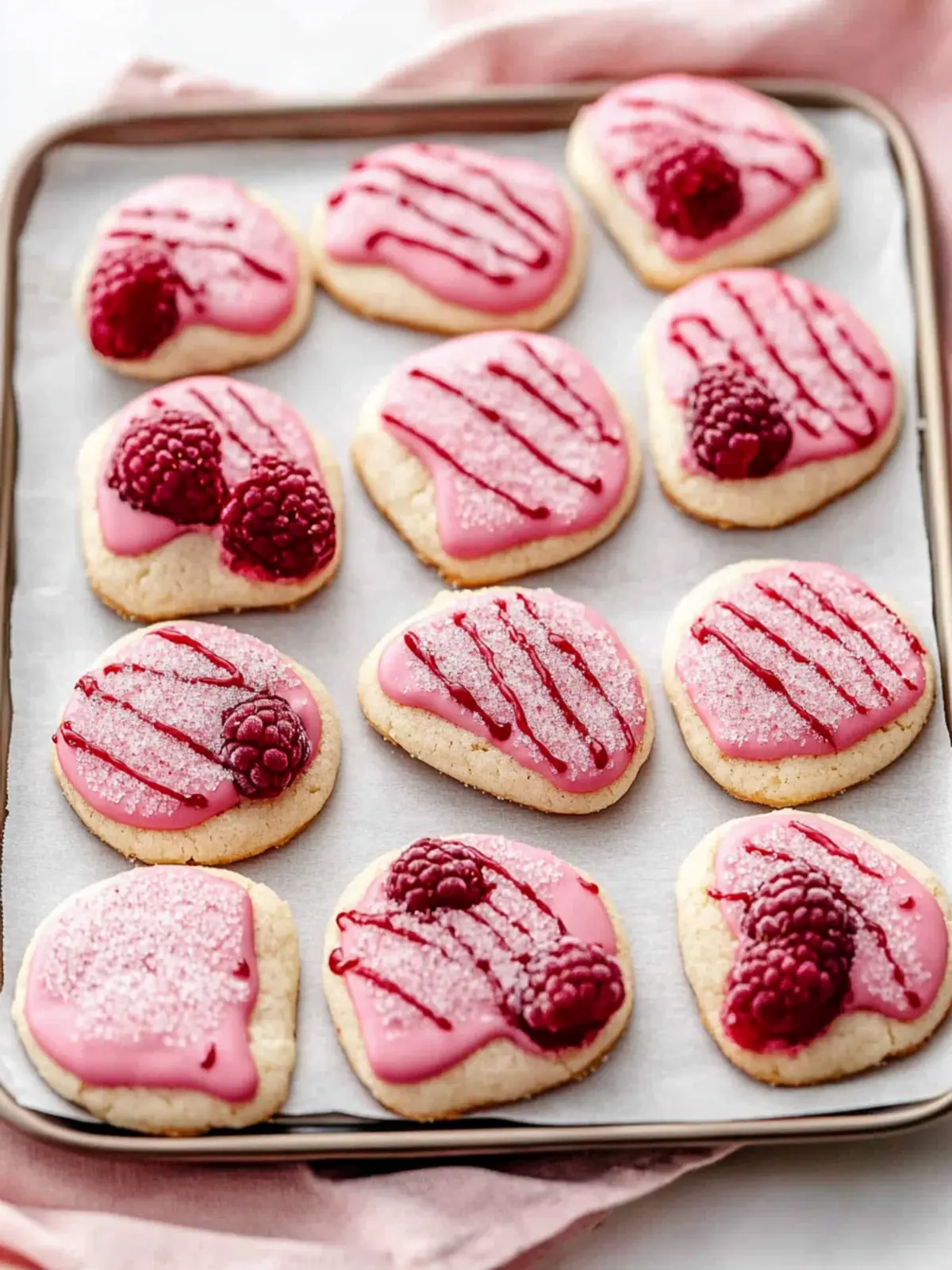 Raspberry Sugar Cookies with a Tangy Twist for Real Flavor 3 Raspberry Sugar Cookies (Real Flavor)