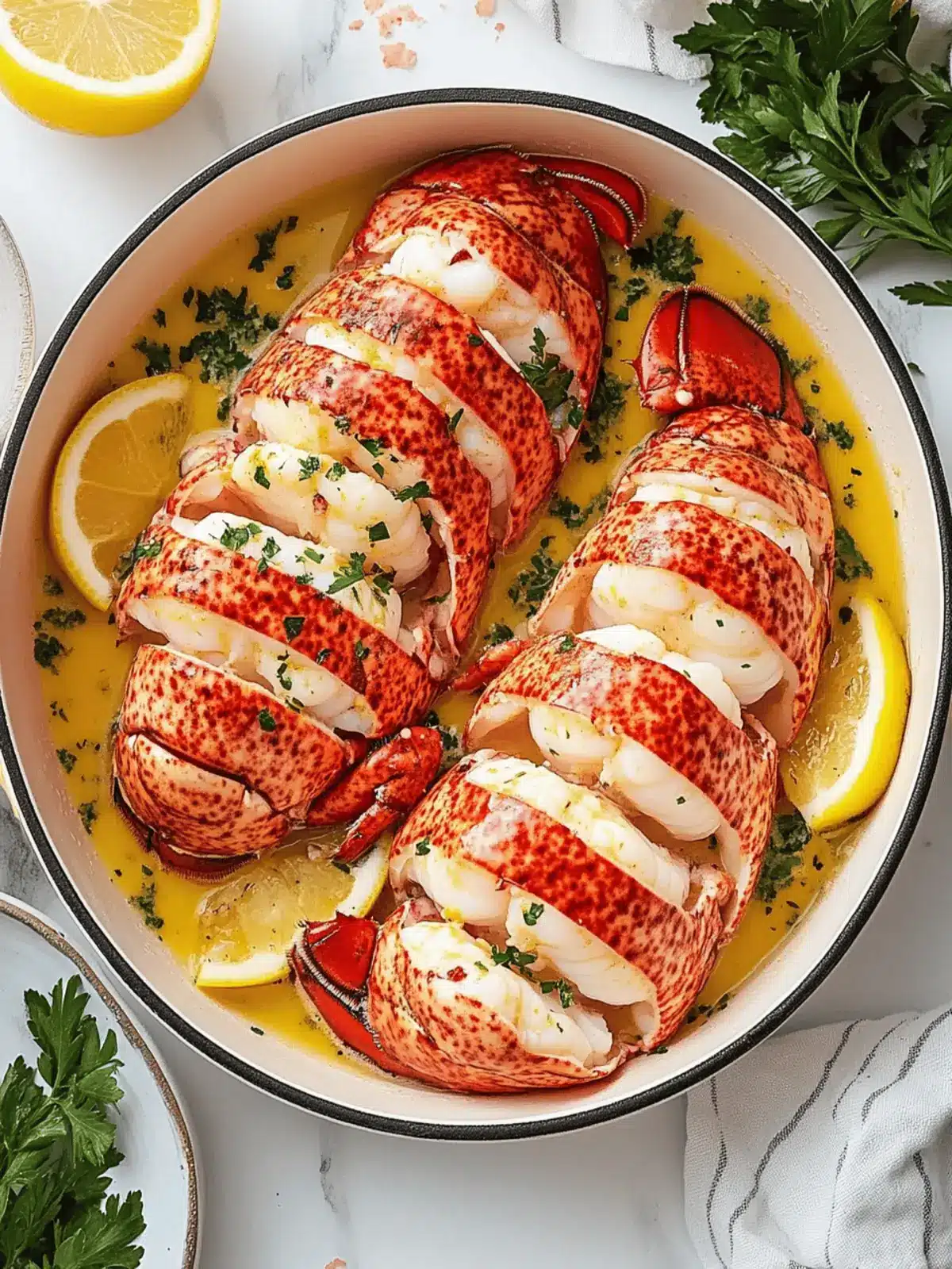 Savor Butter Poached Lobster Tails in Just 30 Minutes 2 Butter Poached Lobster Tails