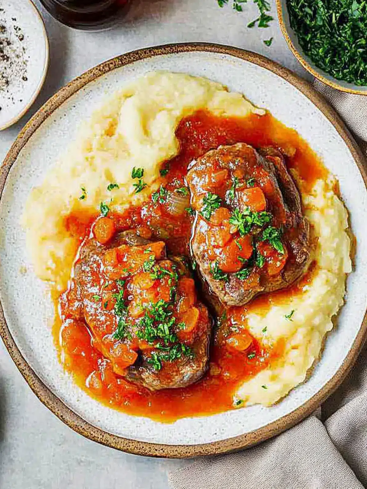 Savory Beef Osso Buco with Zesty Gremolata Delight 4 Beef Osso Buco