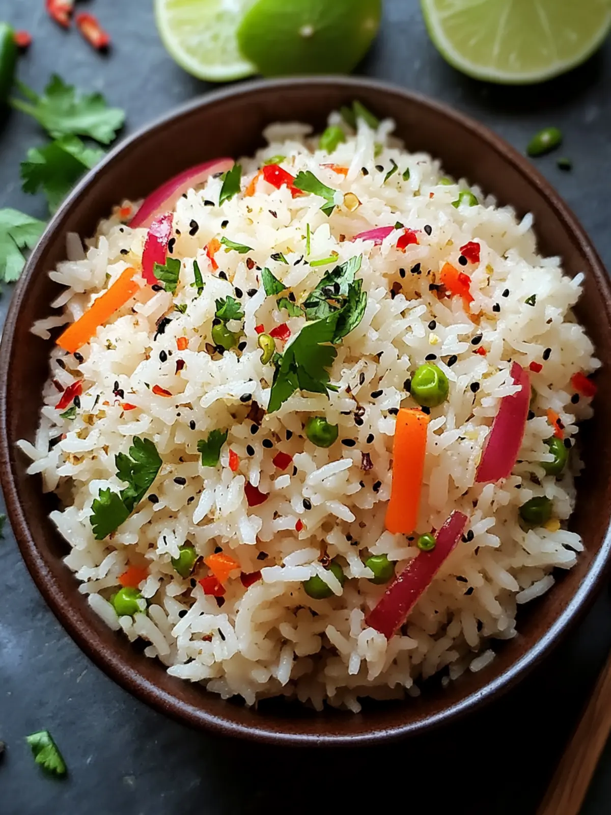 Delicious Tropical Island Coconut Pepper Rice for Easy Dinners 2 Tropical Island Coconut Pepper Rice