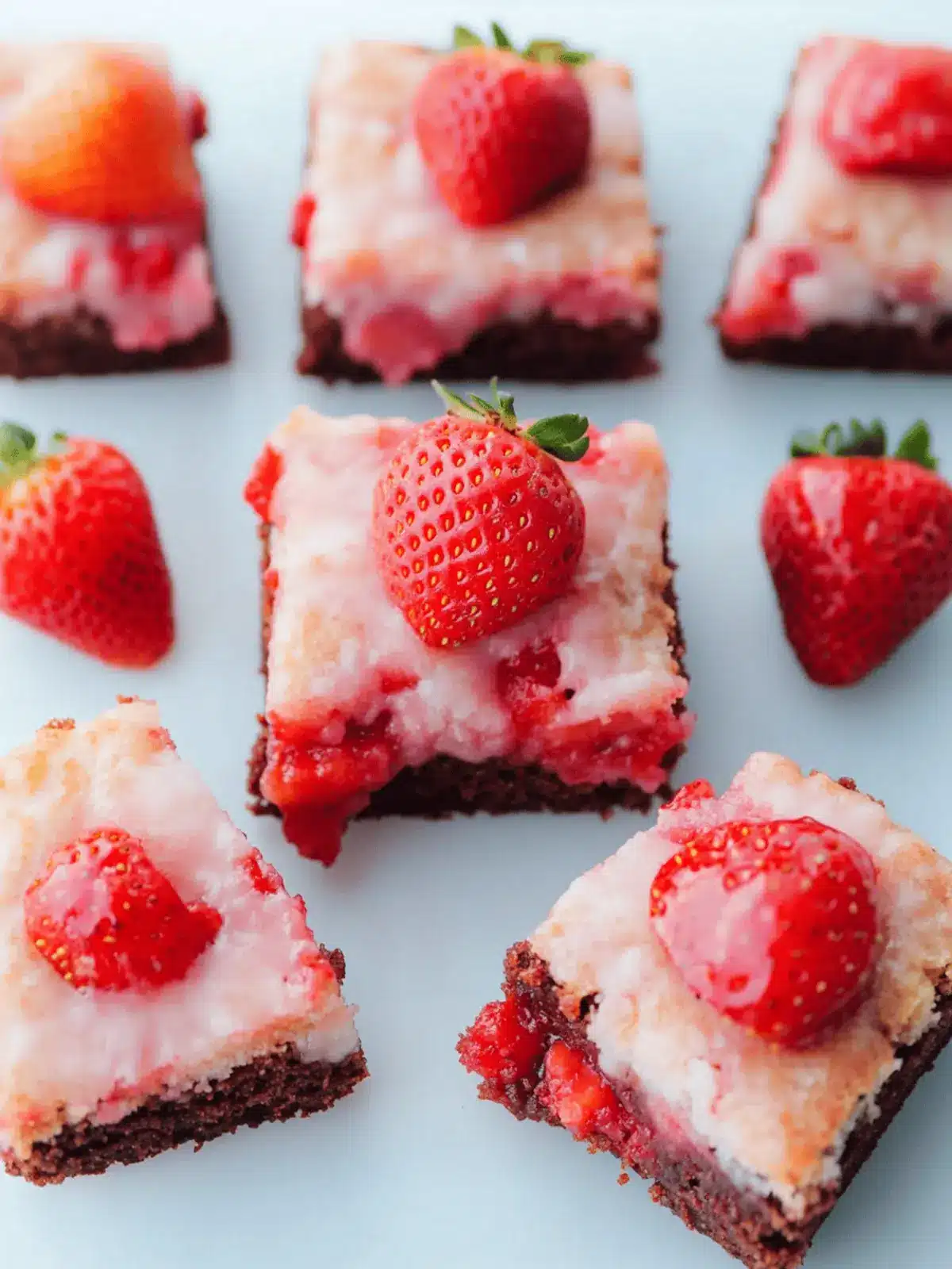 Delicious Strawberry Brownies for a Sweet Valentine's Treat 3 Strawberry Brownies
