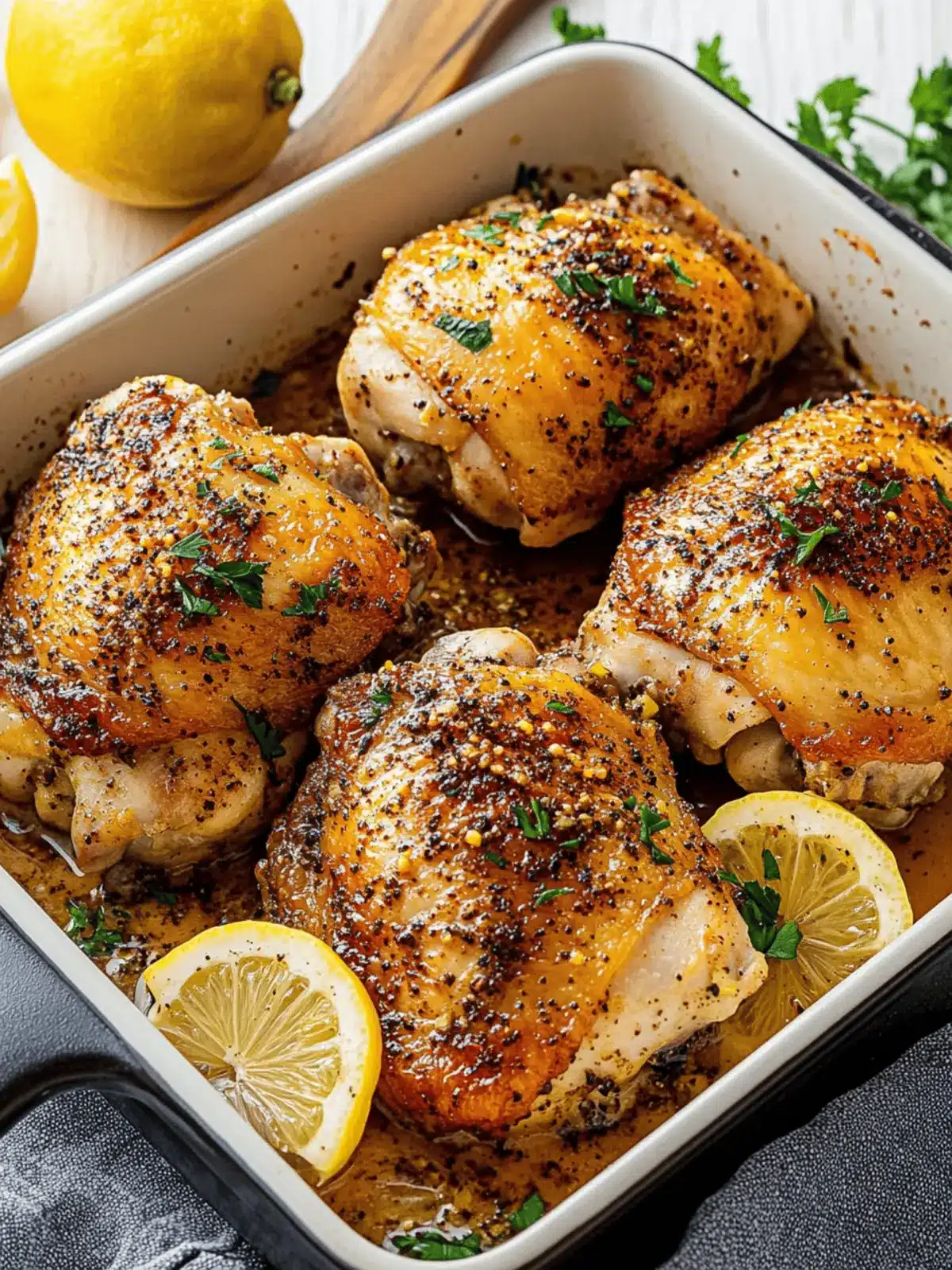 Zesty Lemon Pepper Chicken Thighs for Effortless Weeknight Meals 3 Lemon Pepper Chicken Thighs