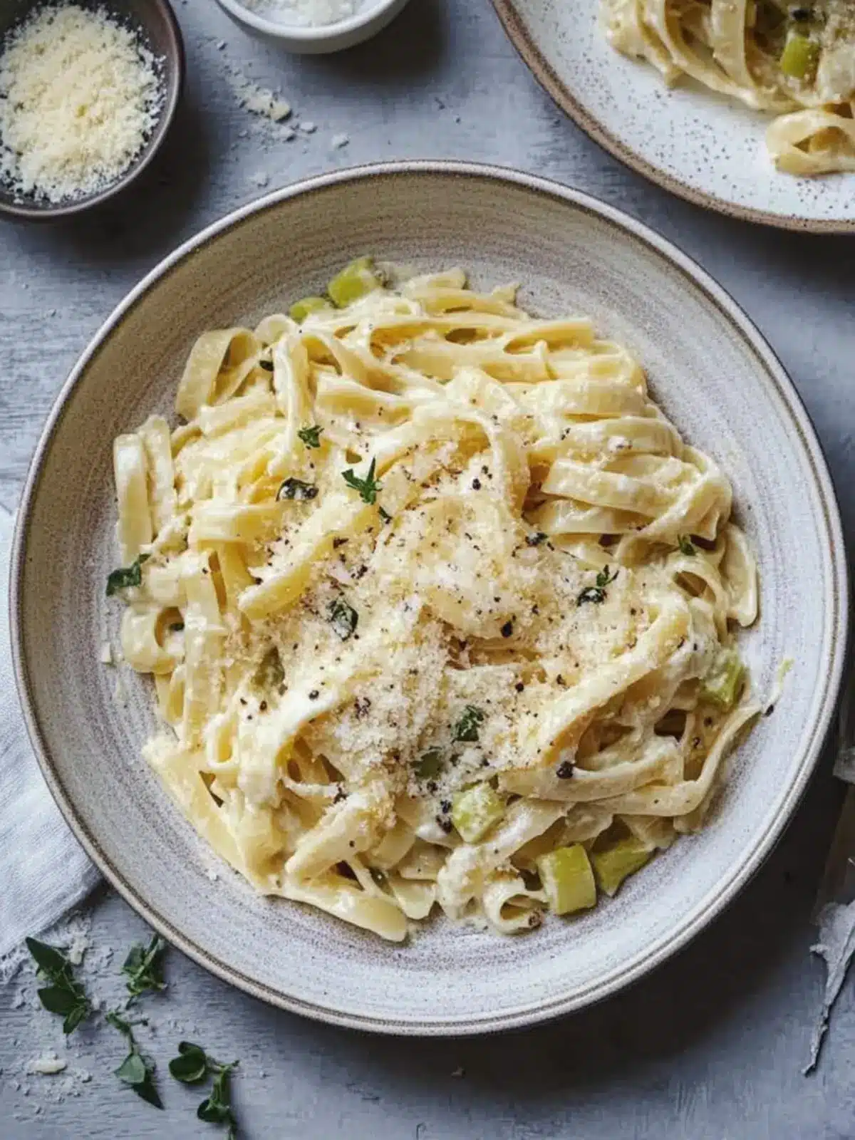Indulge in Creamy Caramelised Leek Pasta with Gruy ¨re Bliss 2 Creamy Caramelised Leek Pasta with Gruy ¨re