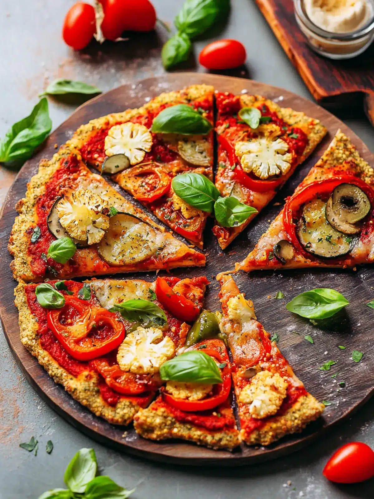 Delicious Vegan Cauliflower Pizza Crust You ll Love to Bake 3 Vegan Cauliflower Pizza Crust