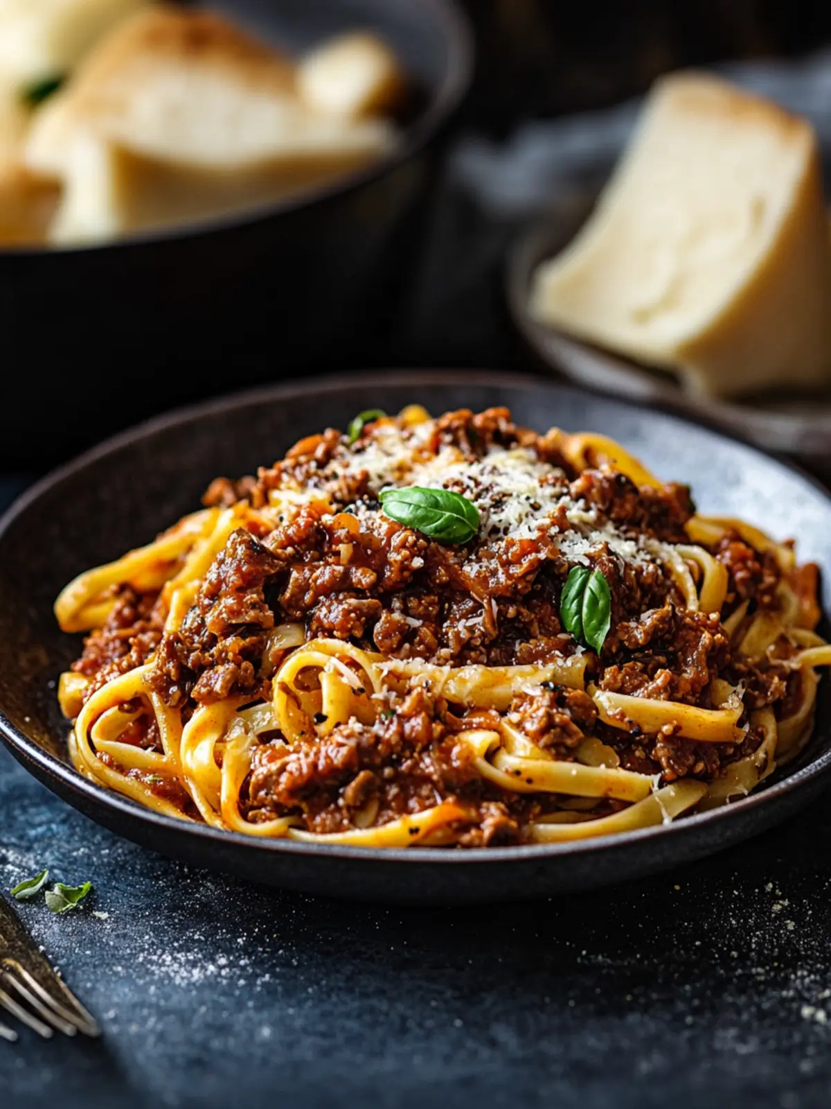 Flavorful Slow-Cooked Venison Mince Ragu Over Tagliatelle 2 Slow-cooked venison mince ragu