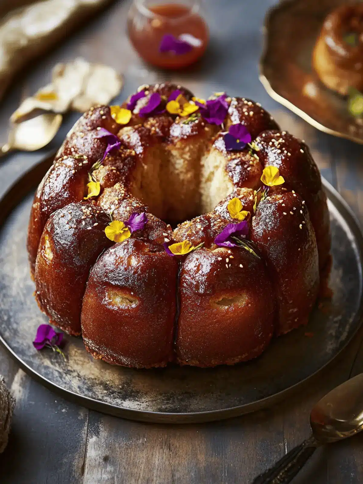 Gulab Jamun-Inspired Monkey Bread: Sweet, Easy, and Egg-Free 4 Gulab jamun-inspired monkey bread