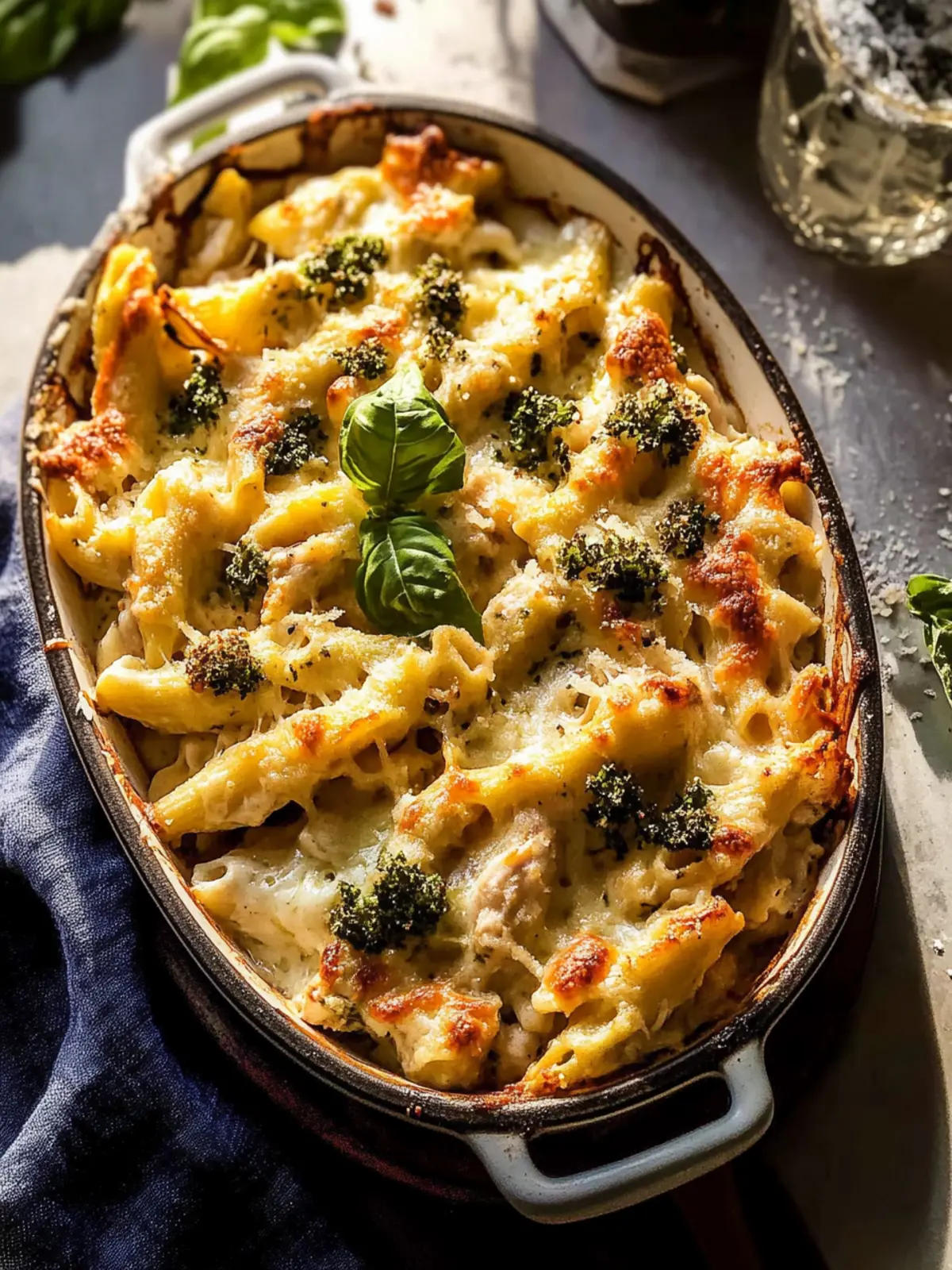 Dump + Bake Chicken Alfredo Noodle Casserole Made Easy 4 Dump + Bake Chicken Alfredo Noodle Casserole