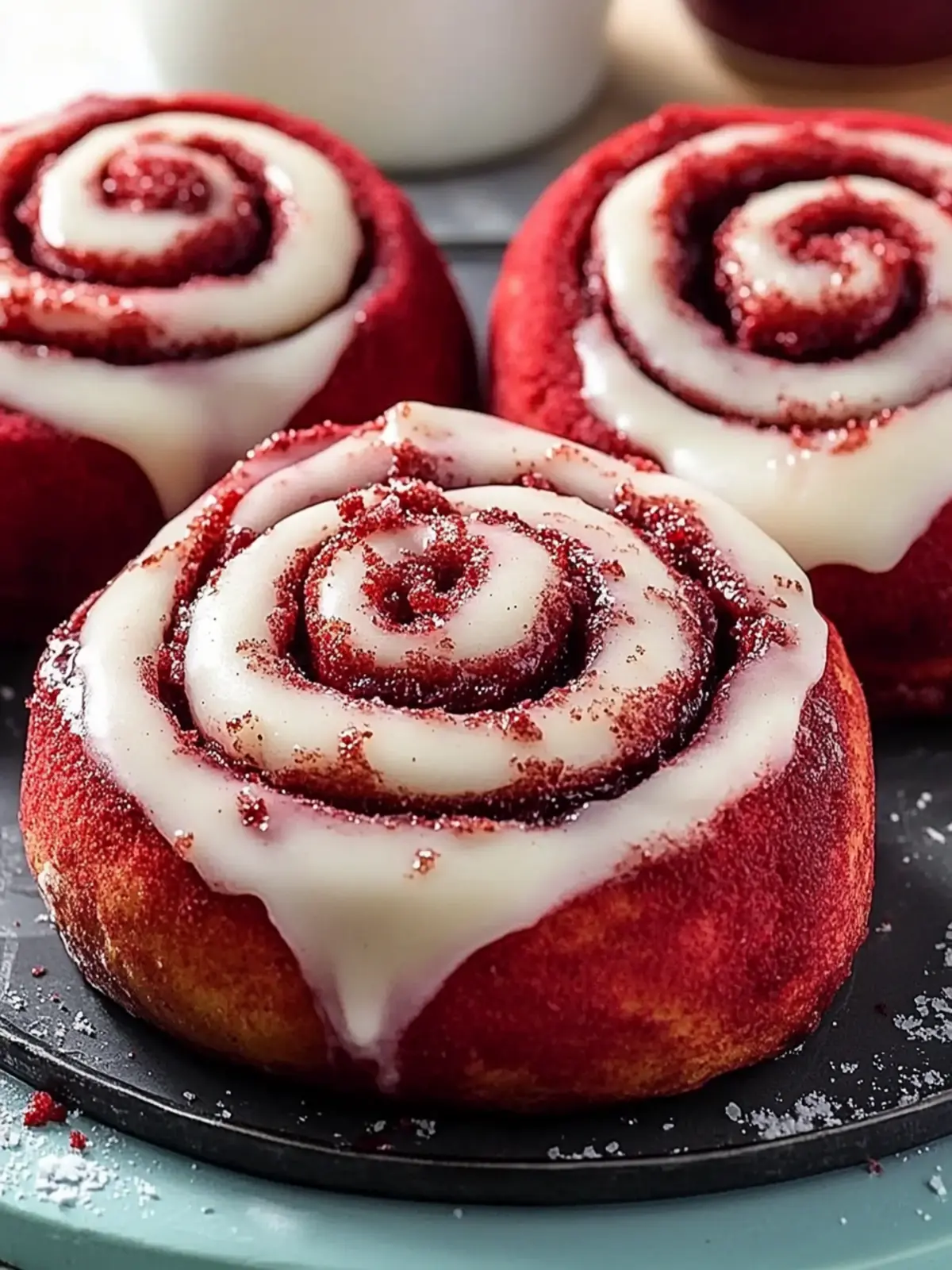 Red Velvet Cinnamon Rolls That Will Wow Your Taste Buds! 4 Red Velvet Cinnamon Rolls