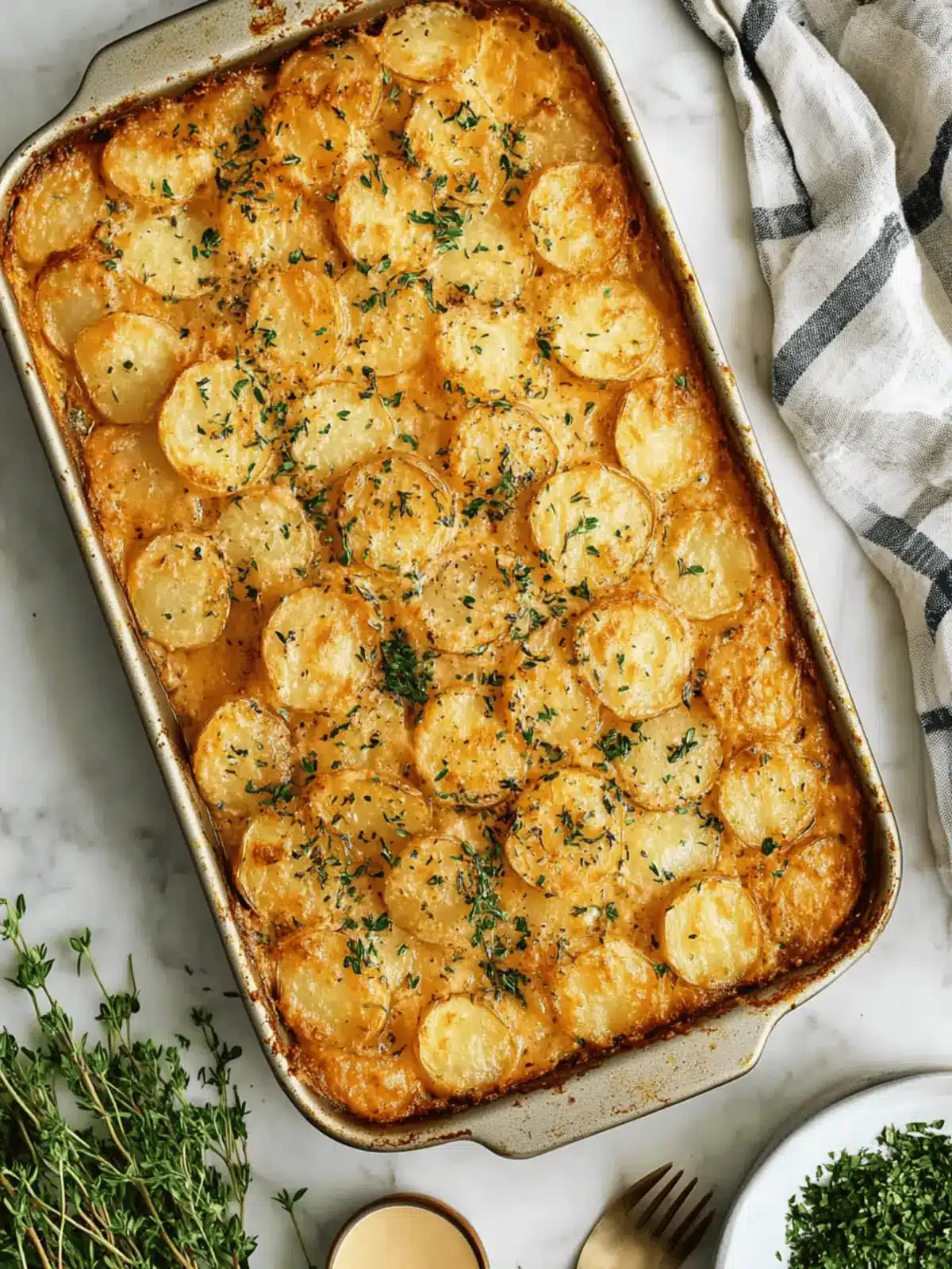 Irresistible Sheet Pan Scalloped Potatoes for Effortless Dinner 4 Sheet Pan Scalloped Potatoes