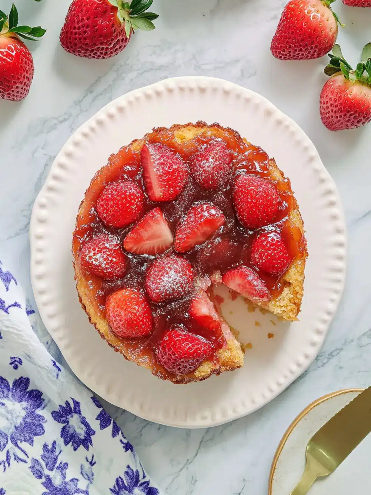 Delicious Strawberry Upside Down Cake You'll Love to Bake 4 Strawberry Upside Down Cake