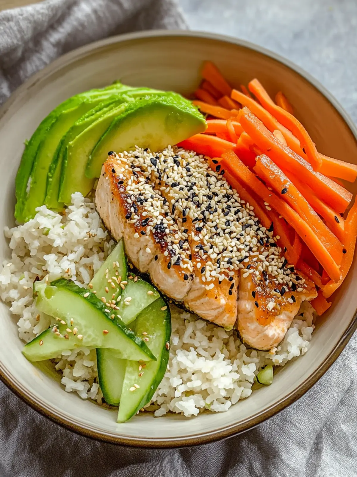 Savory Sesame Crusted Salmon Bowl Perfect for Quick Dinners 4 Sesame Crusted Salmon Bowl