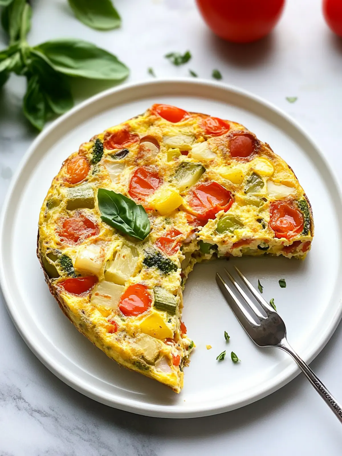 Vibrant Vegetable Vegan Frittata: A Flavorful Twist on Brunch 2 Vegetable Vegan Frittata