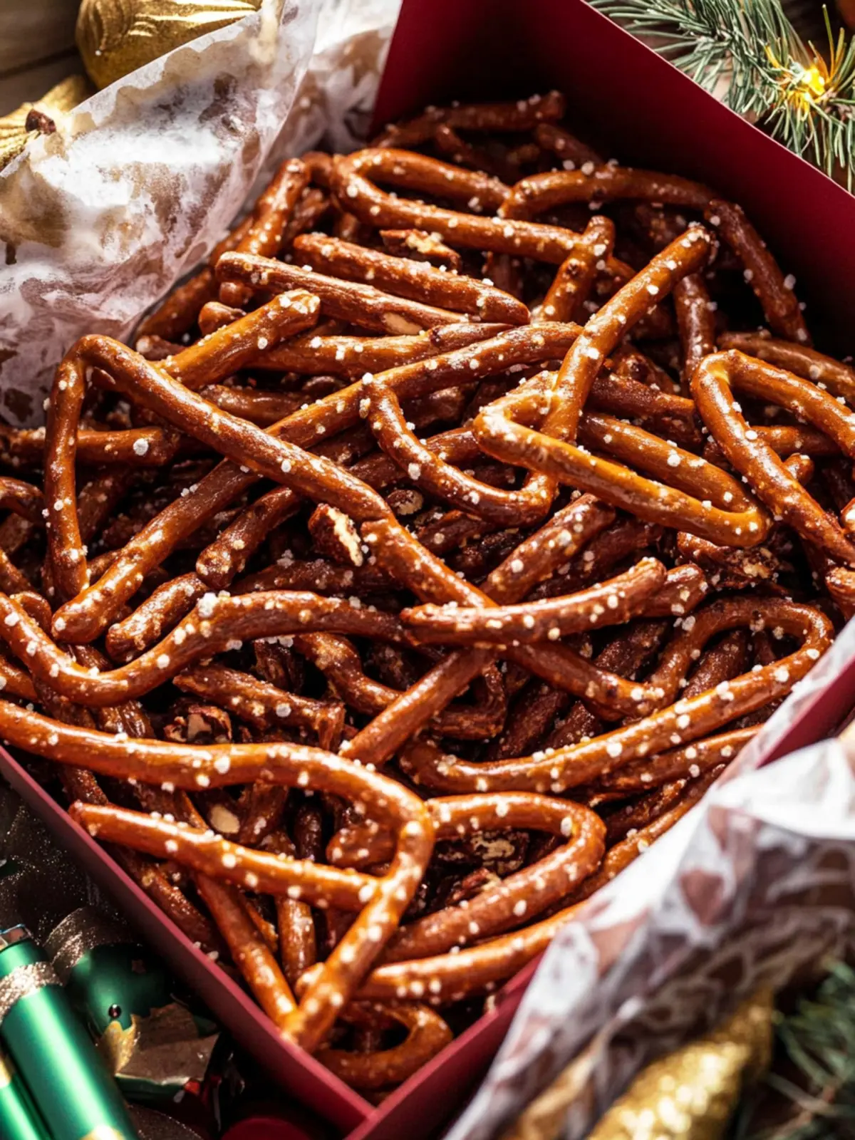 Savory Holiday Pretzel Mix for the Perfect Festive Snack 4 Holiday Pretzel Mix