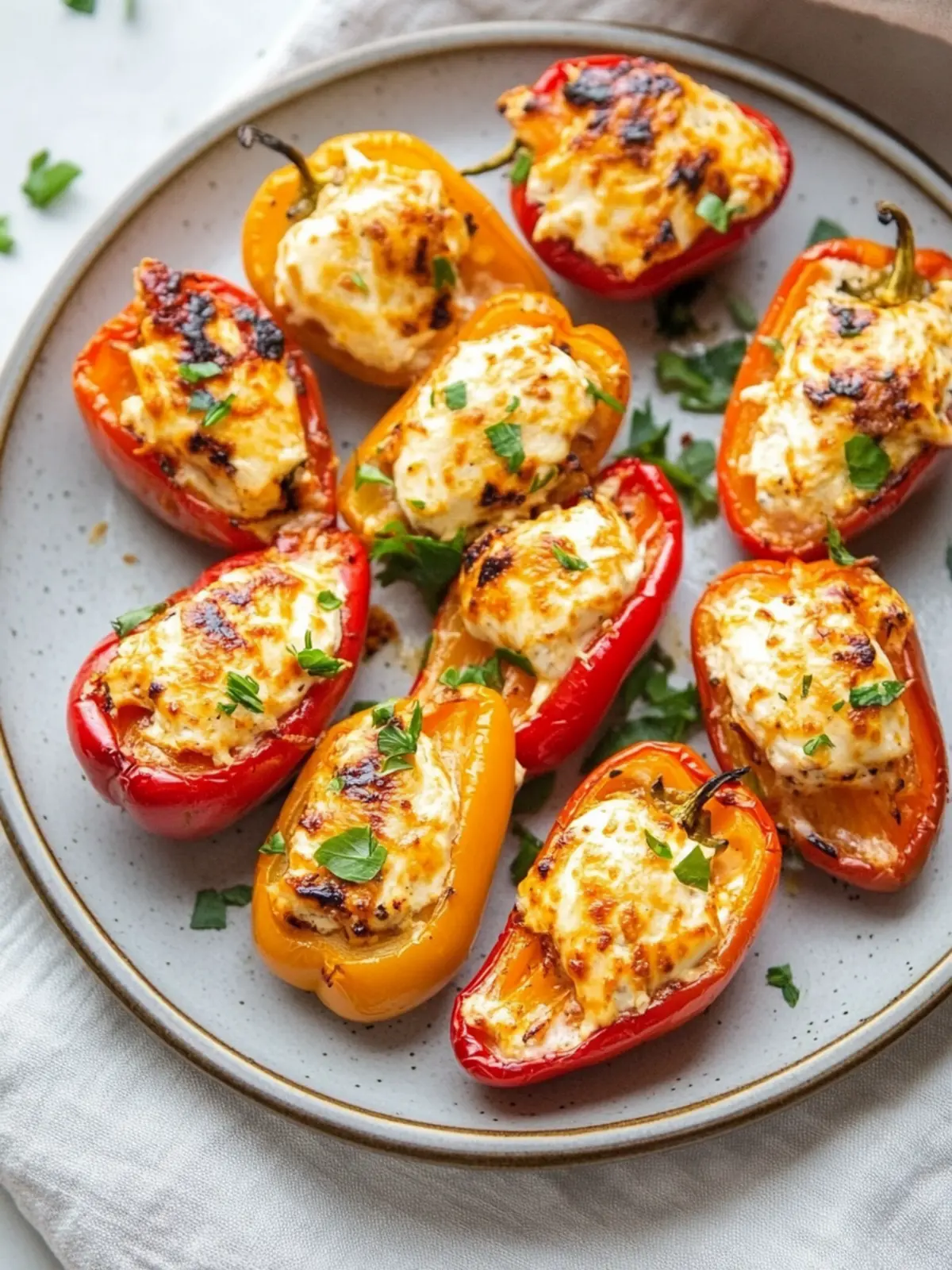 Air Fryer Cream Cheese Stuffed Mini Peppers: Quick & Tasty Treats 3 Air Fryer Cream Cheese Stuffed Mini Peppers