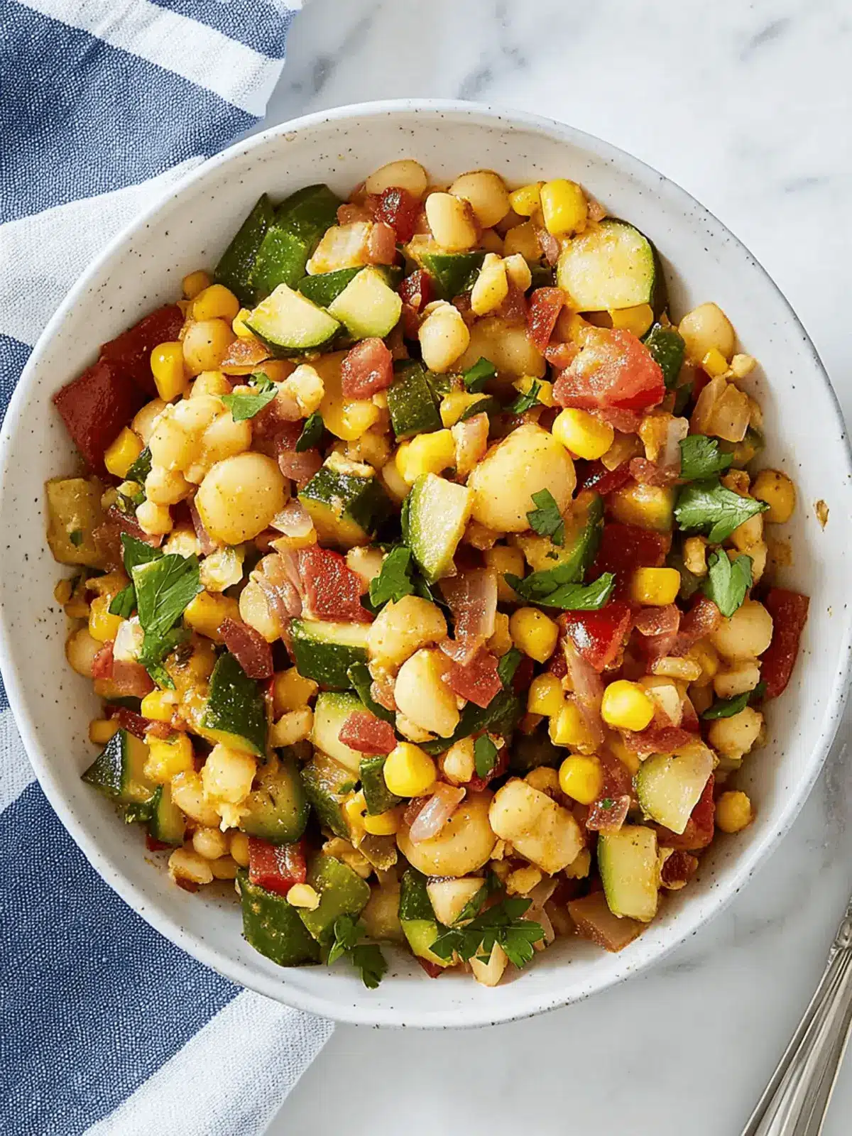 Savory Succotash: Fresh Summer Veggies with Crispy Bacon 3 Succotash