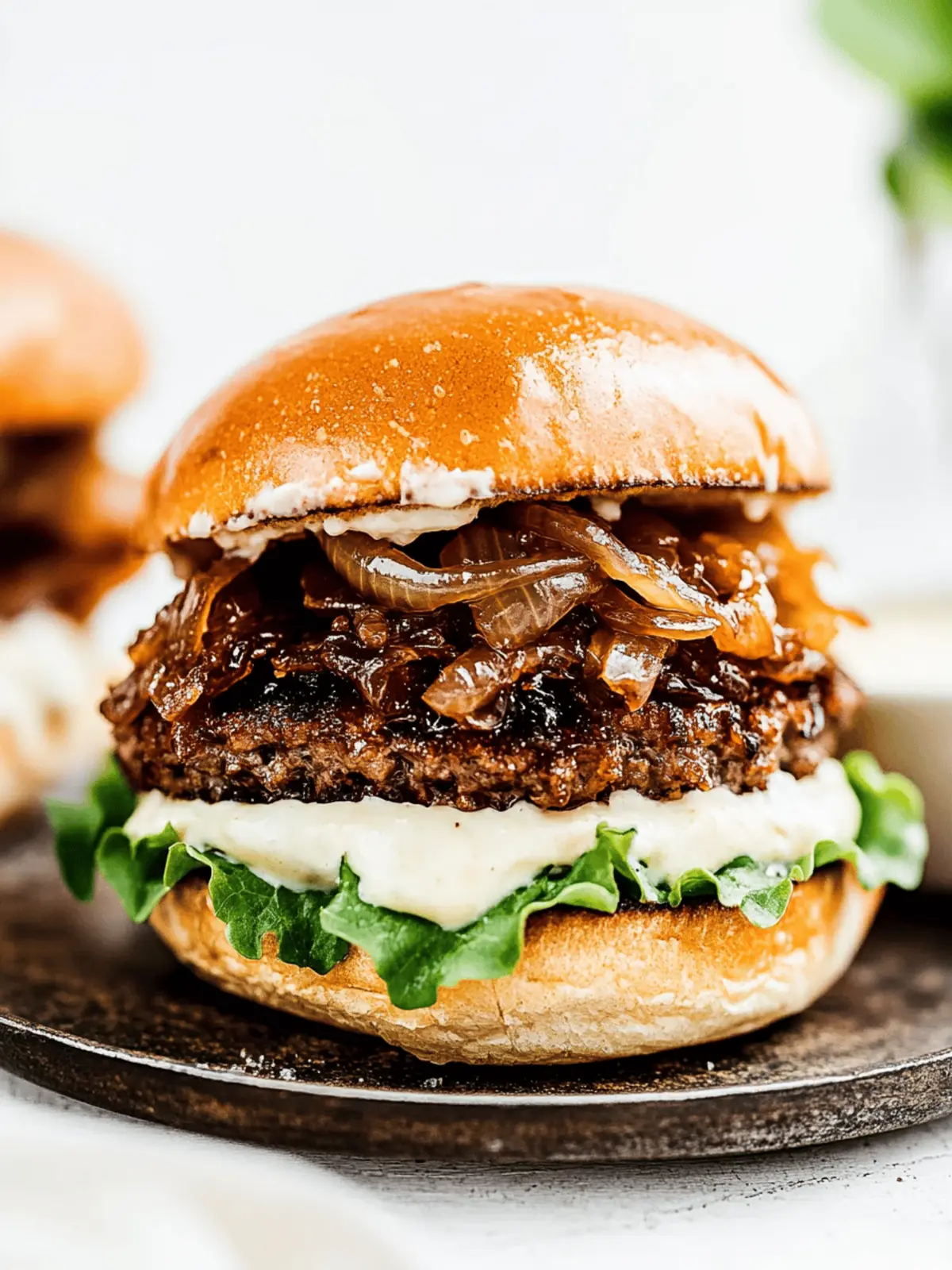 Savory Caramelized Onion Burgers for Ultimate Summer Grilling 2 Caramelized Onion Burgers