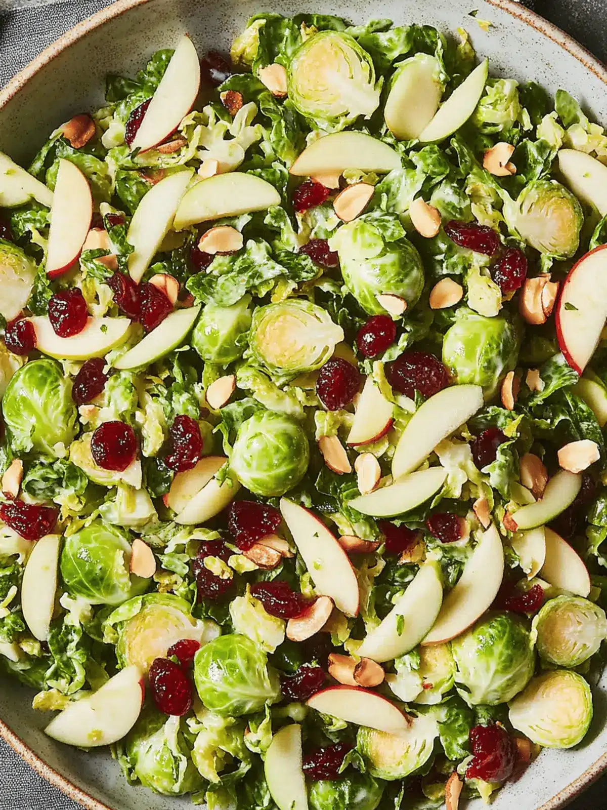 Apple Cranberry Brussels Sprouts Salad for a Fresh Holiday Boost 3 Apple Cranberry Brussels Sprouts Salad for a Fresh Holiday Boost