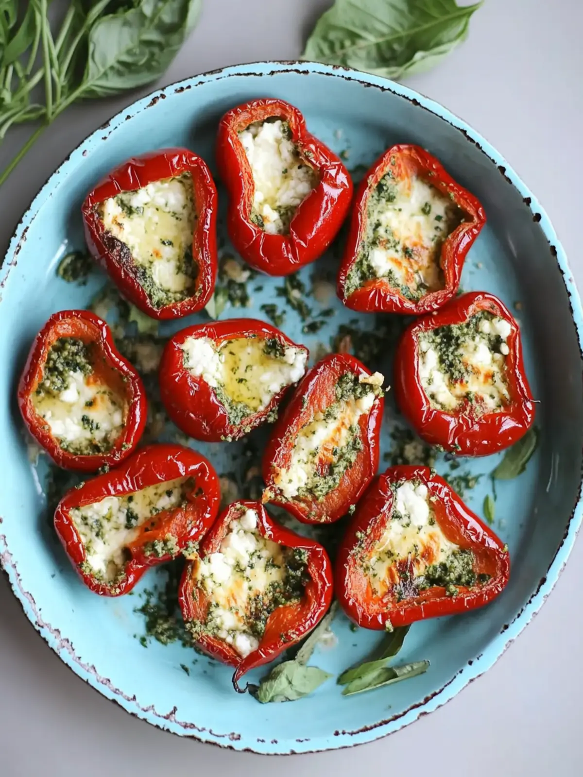 Delicious Roasted Red Peppers with Pesto and Goat Cheese Magic 3 Roasted Red Peppers with Pesto and Goat Cheese