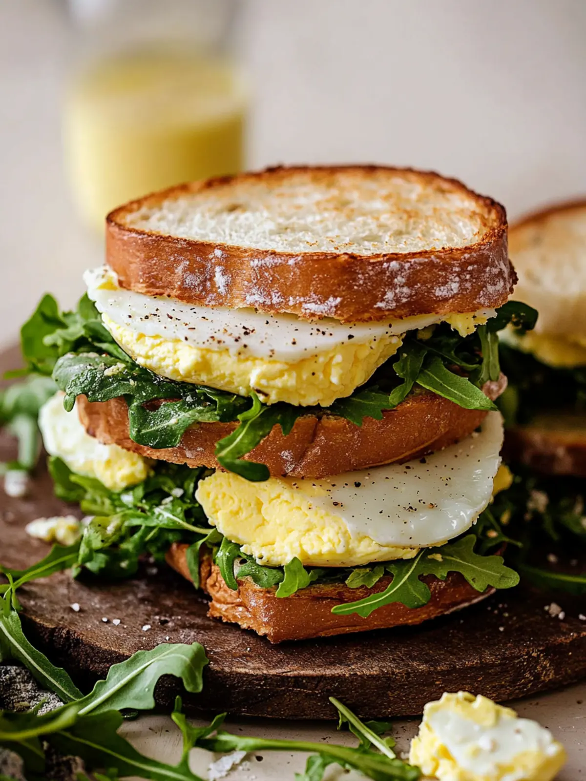 Whip Up Fluffy Egg Sandwiches for a Cozy Breakfast Delight 2 Fluffy Egg Sandwiches