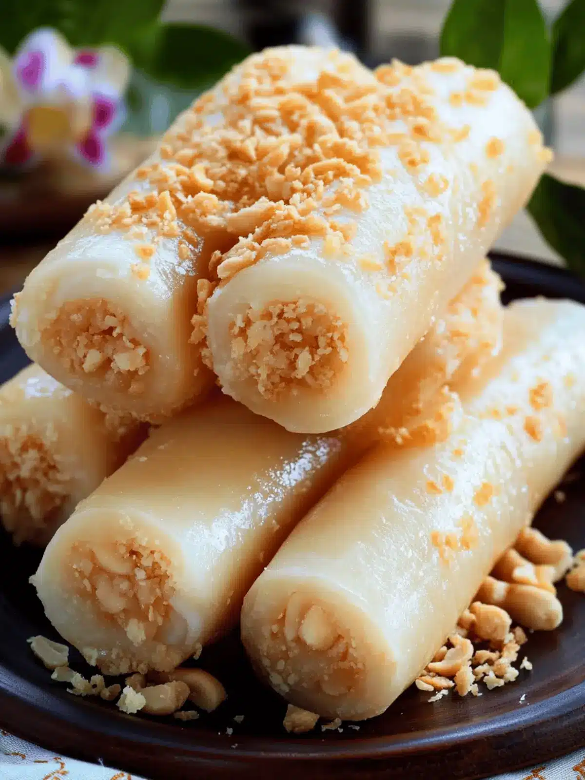 Delicious Peanut Tikoy Rolls That Transform Snack Time! 4 Peanut Tikoy Rolls