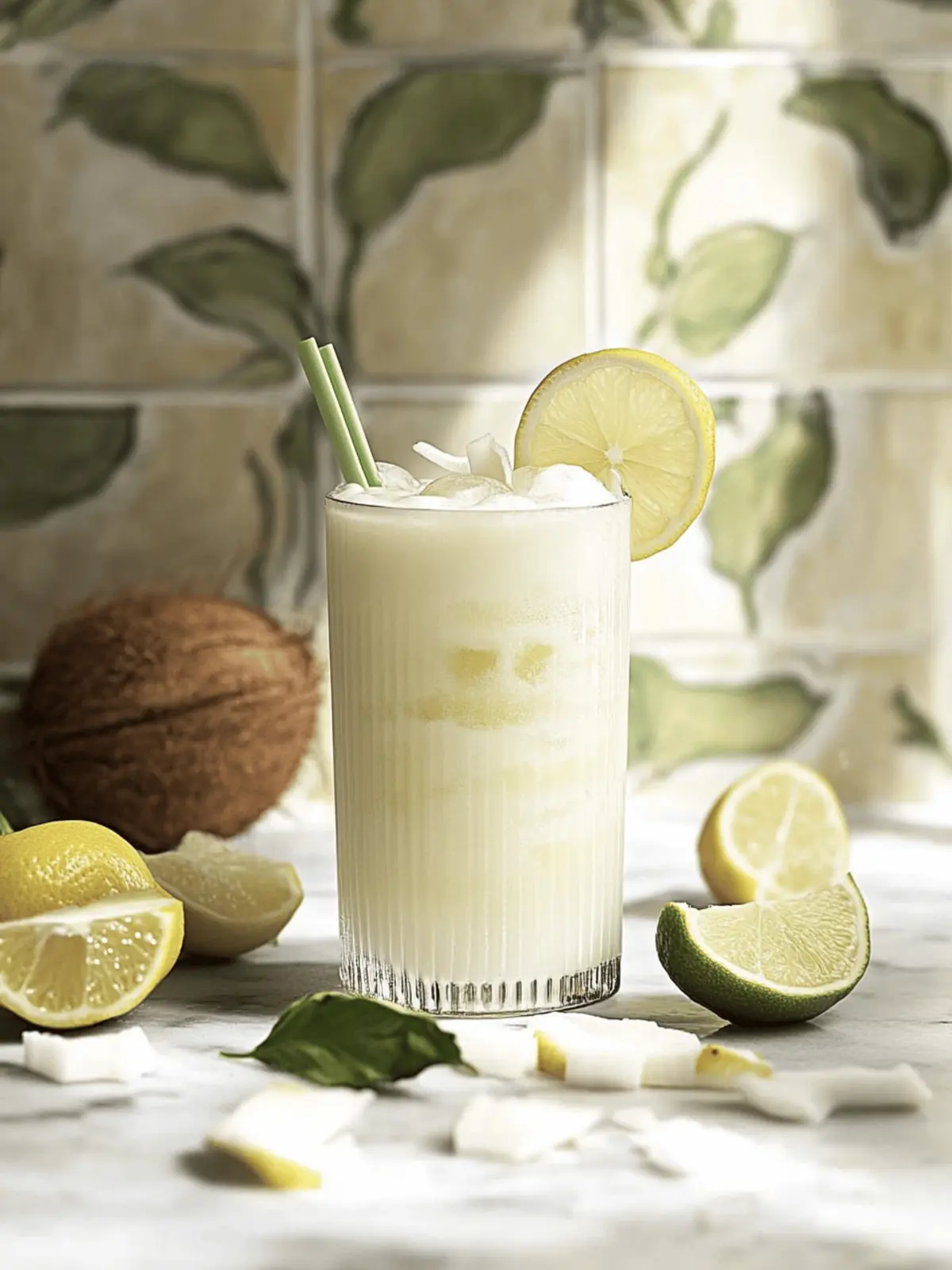 Creamy Coconut Milk Brazilian Lemonade for a Tropical Refreshment 3 Creamy Coconut Milk Brazilian Lemonade