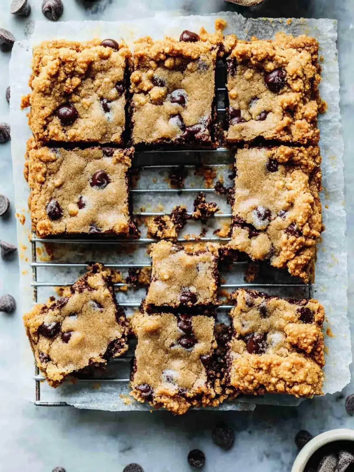 Irresistible Chocolate Chip Cookie Butter Bars You Must Try! 2 Chocolate Chip Cookie Butter Bars