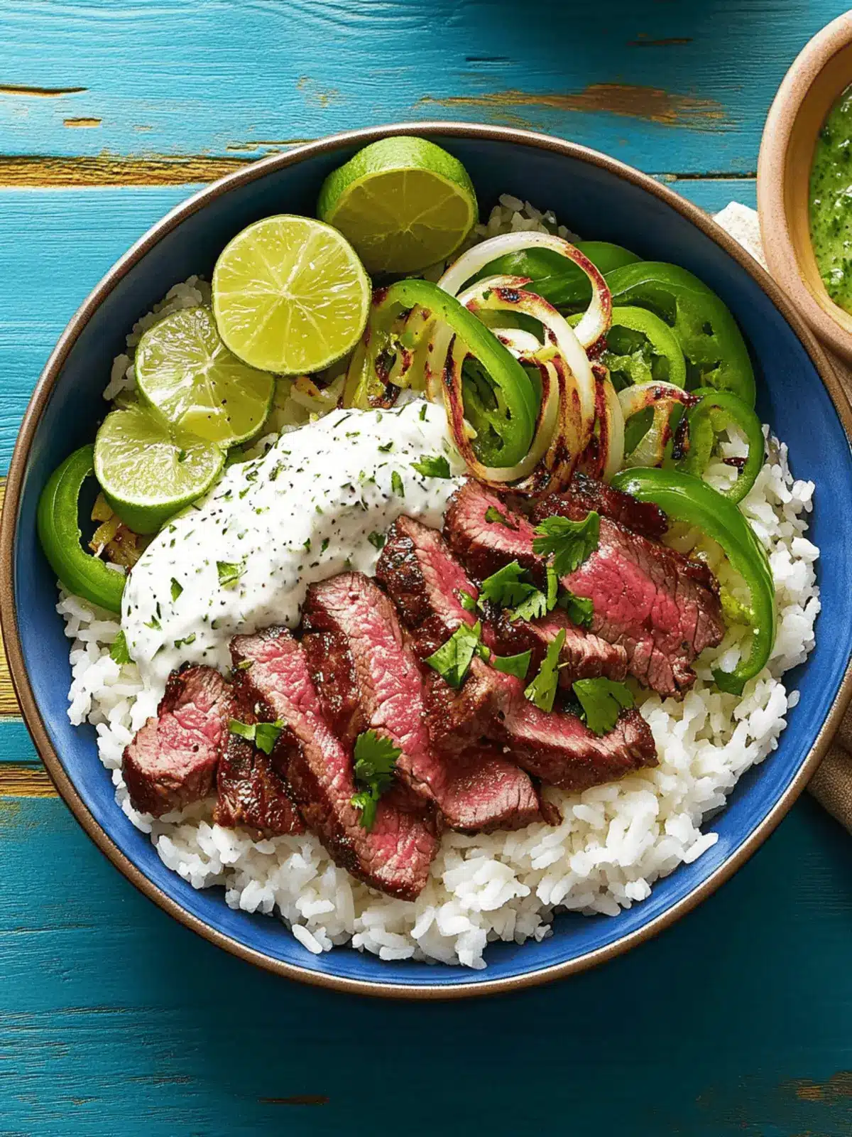 Creamy Cilantro Steak Bowl: A Flavor-Packed Family Favorite 3 Creamy Cilantro Steak Bowl