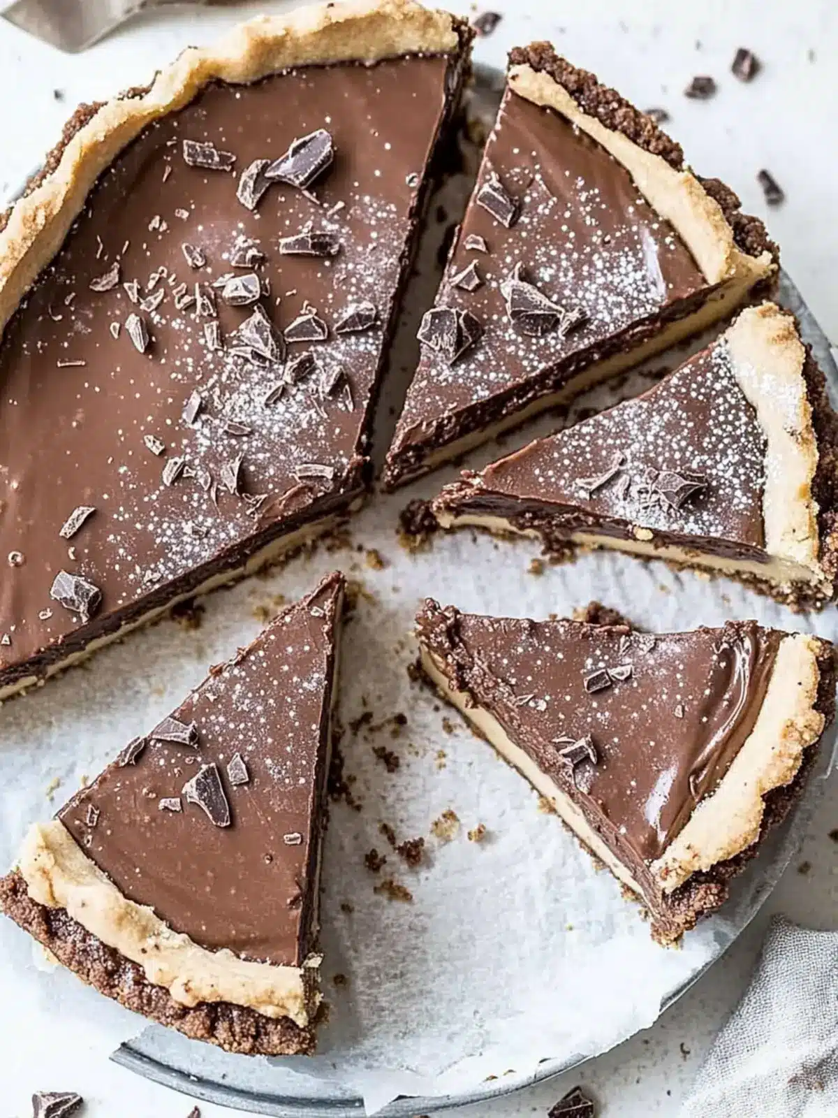 Indulge in a Double Chocolate Cookie Dough Tart Bliss 4 Double Chocolate Cookie Dough Tart