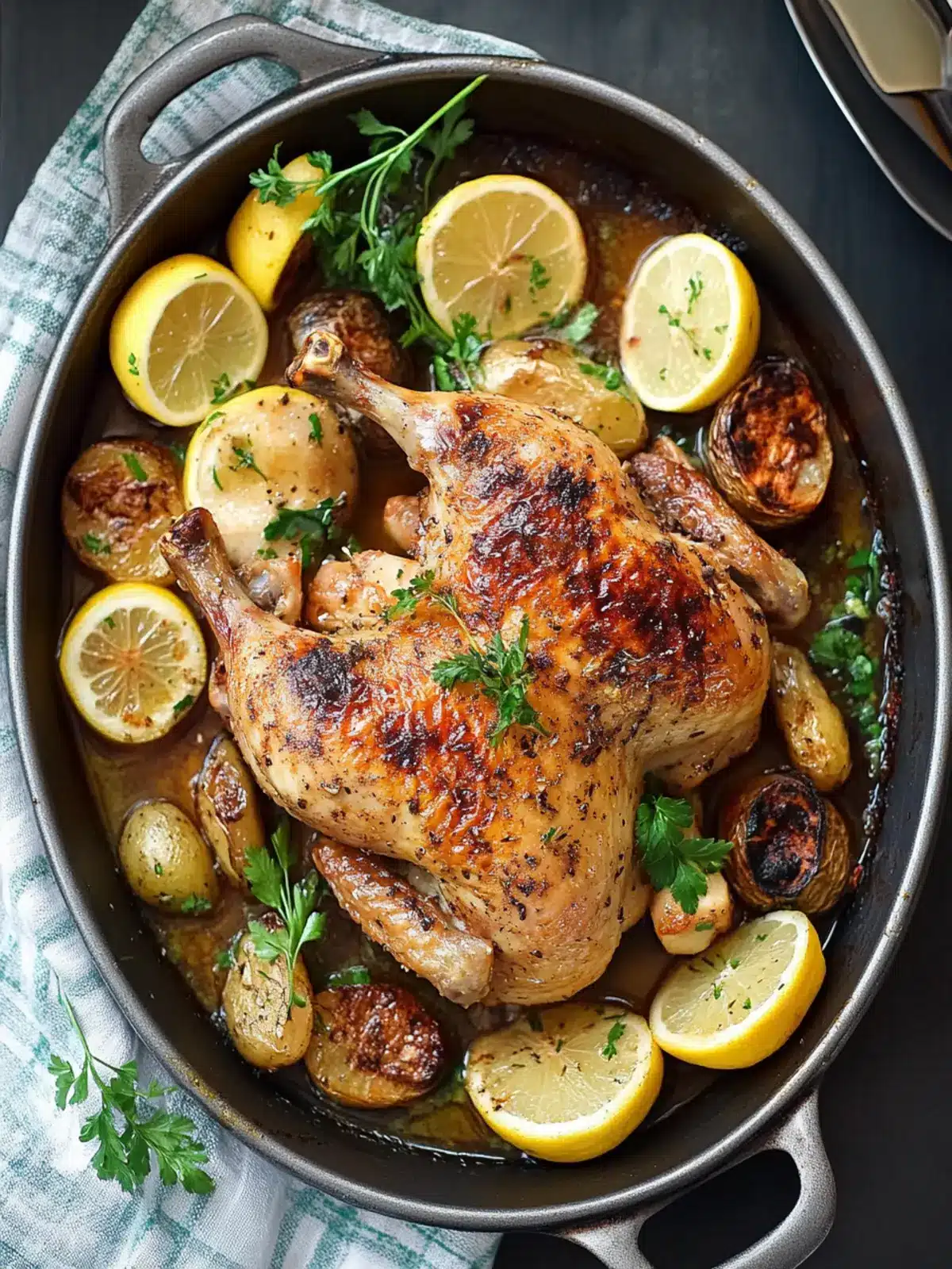 Lemon Roasted Chicken: A Zesty Twist on Comfort Food 2 Lemon Roasted Chicken