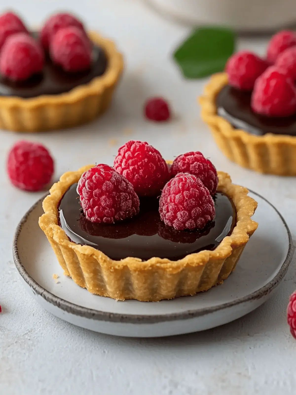 Irresistible Mini Chocolate Raspberry Tarts for Sweet Indulgence 2 Mini Chocolate Raspberry Tarts