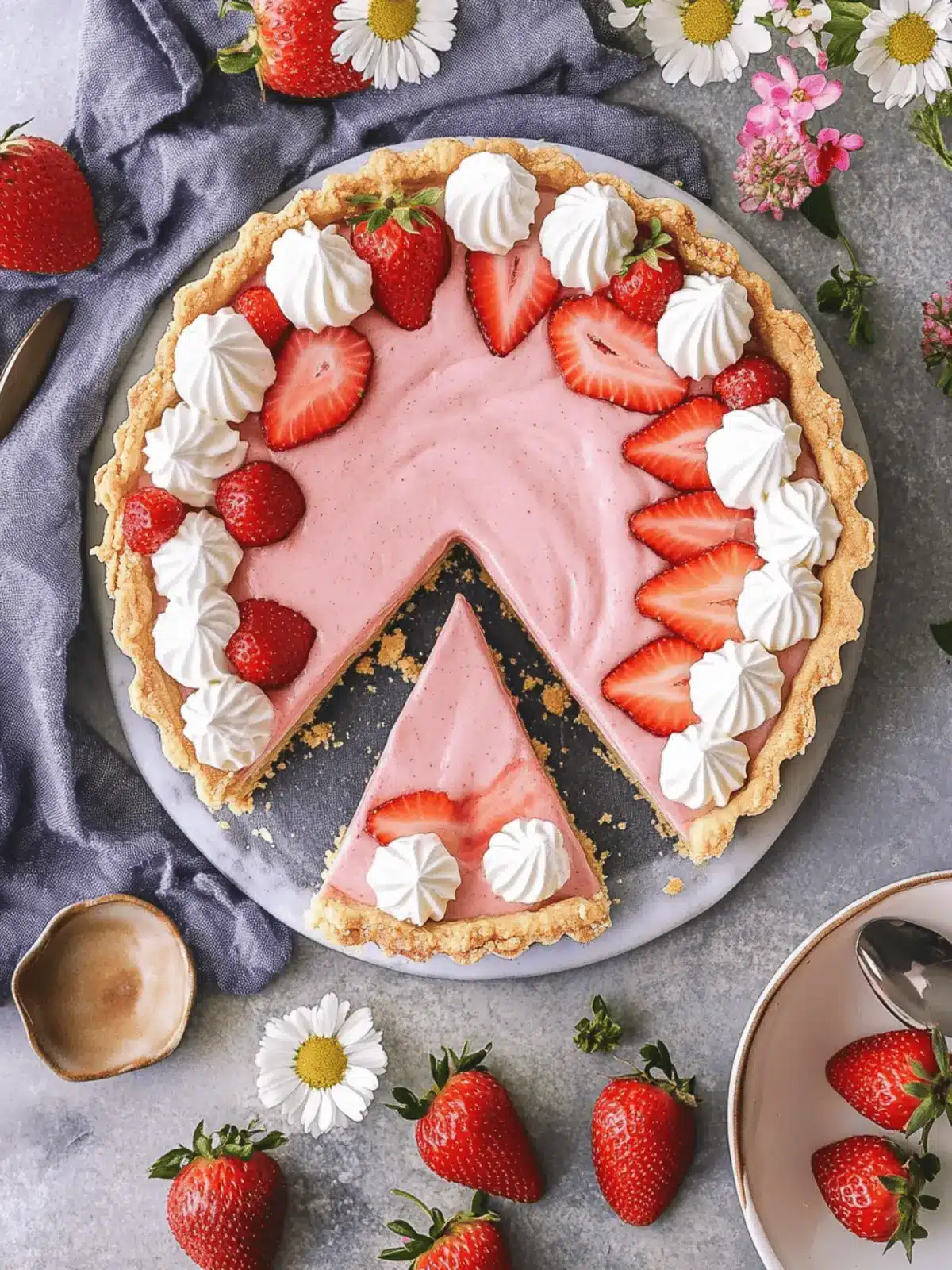 Whipped Strawberry Tart: A Light, Dreamy Dessert Treat 4 Whipped Strawberry Tart