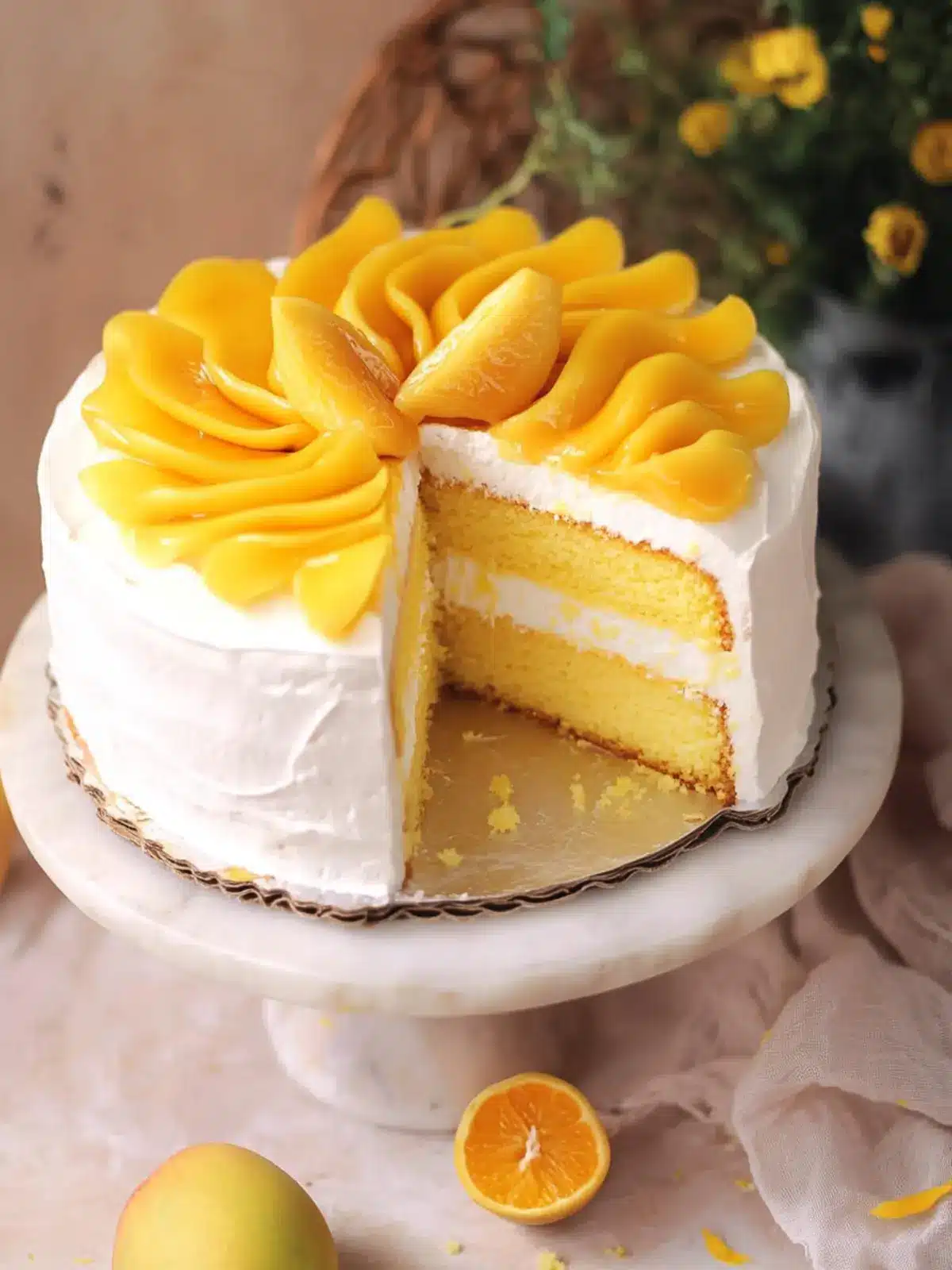 Mango Cream Chiffon Cake: Your New Favorite Summer Dessert 4 Mango Cream Chiffon Cake