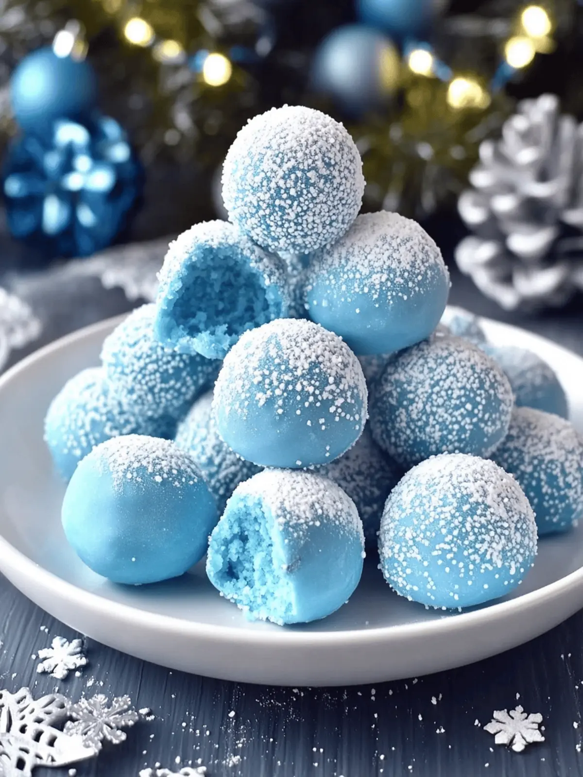 Irresistibly Festive Blue Christmas Truffles You ll Love 2 Blue Christmas Truffles
