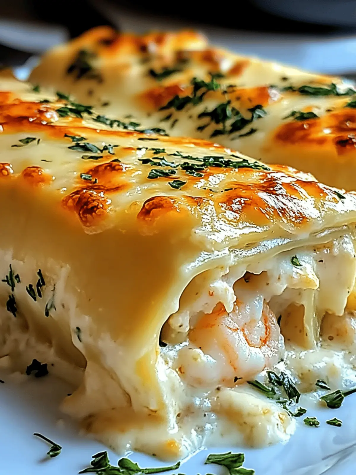 Creamy Shrimp & Crab Alfredo Lasagna Roll You'll Love 3 Shrimp & Crab Alfredo Lasagna Roll