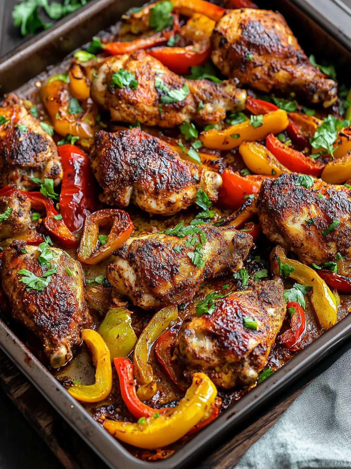 Sheet Pan Smoky Paprika Chicken with Roasted Peppers Magic 2 Sheet Pan Smoky Paprika Chicken with Roasted Peppers