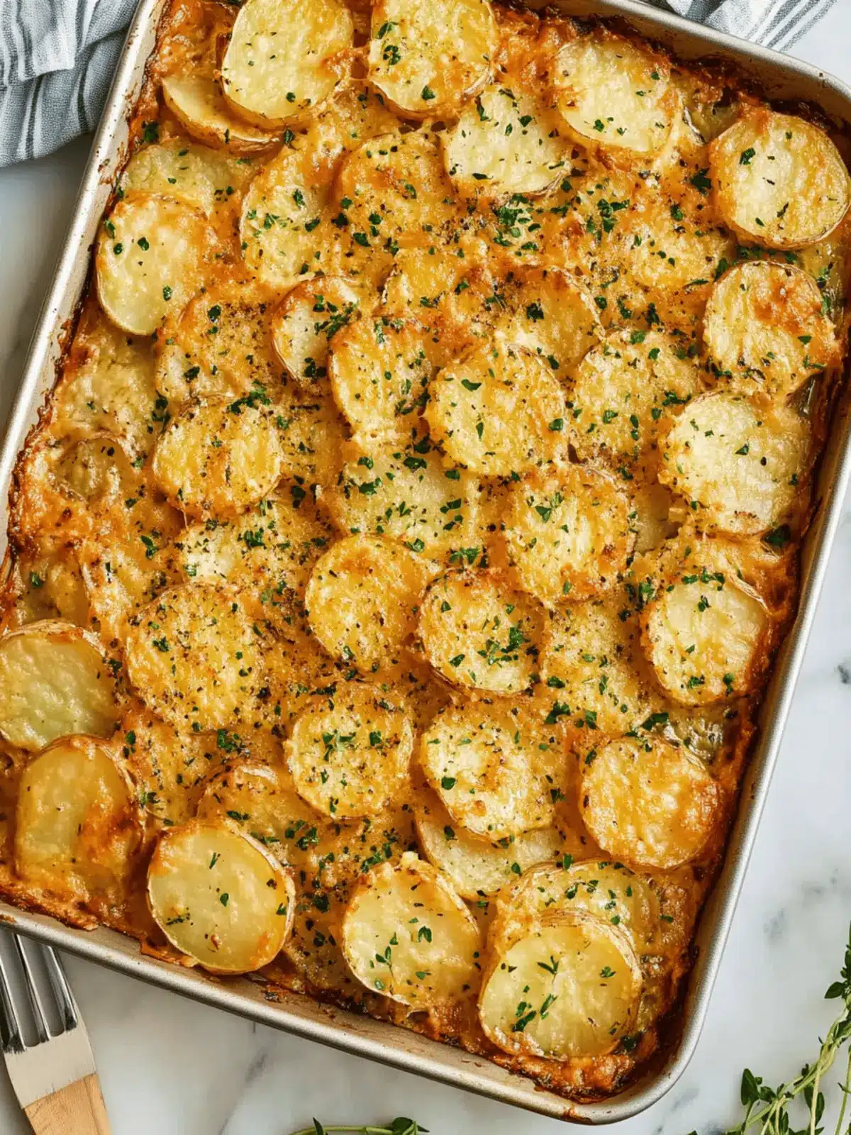 Irresistible Sheet Pan Scalloped Potatoes for Effortless Dinner 3 Sheet Pan Scalloped Potatoes