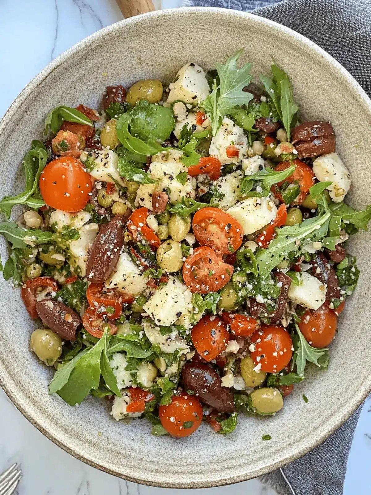 Mediterranean Mezze Salad: Quick, Colorful & Packed with Flavor 2 Mediterranean Mezze Salad