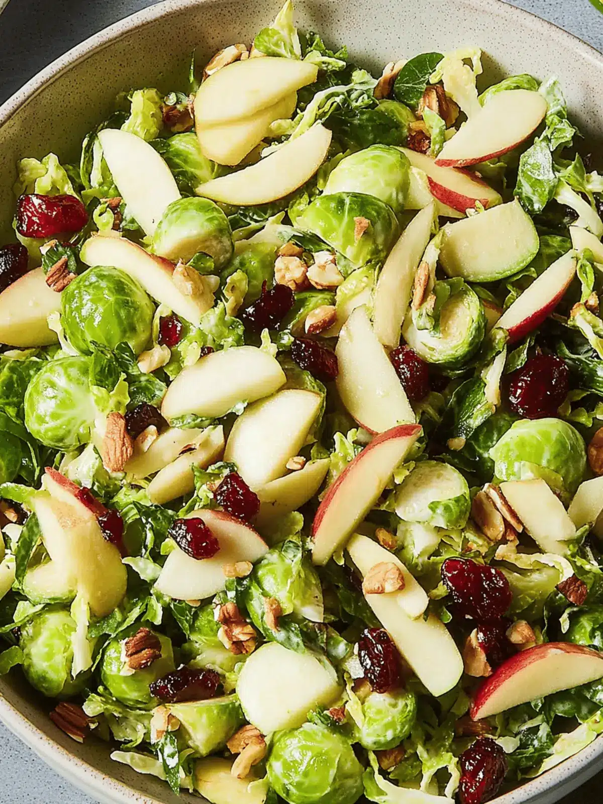 Apple Cranberry Brussels Sprouts Salad for a Fresh Holiday Boost 2 Apple Cranberry Brussels Sprouts Salad for a Fresh Holiday Boost