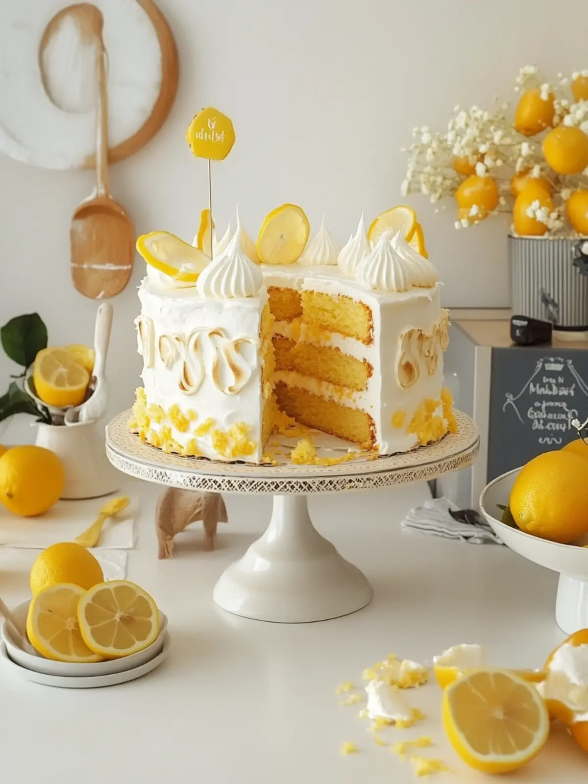 Zesty Vegan Lemon Meringue Cake That Will Wow Your Taste Buds 3 Vegan Lemon Meringue Cake