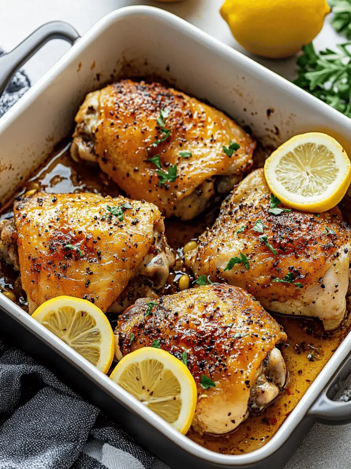 Zesty Lemon Pepper Chicken Thighs for Effortless Weeknight Meals 4 Lemon Pepper Chicken Thighs