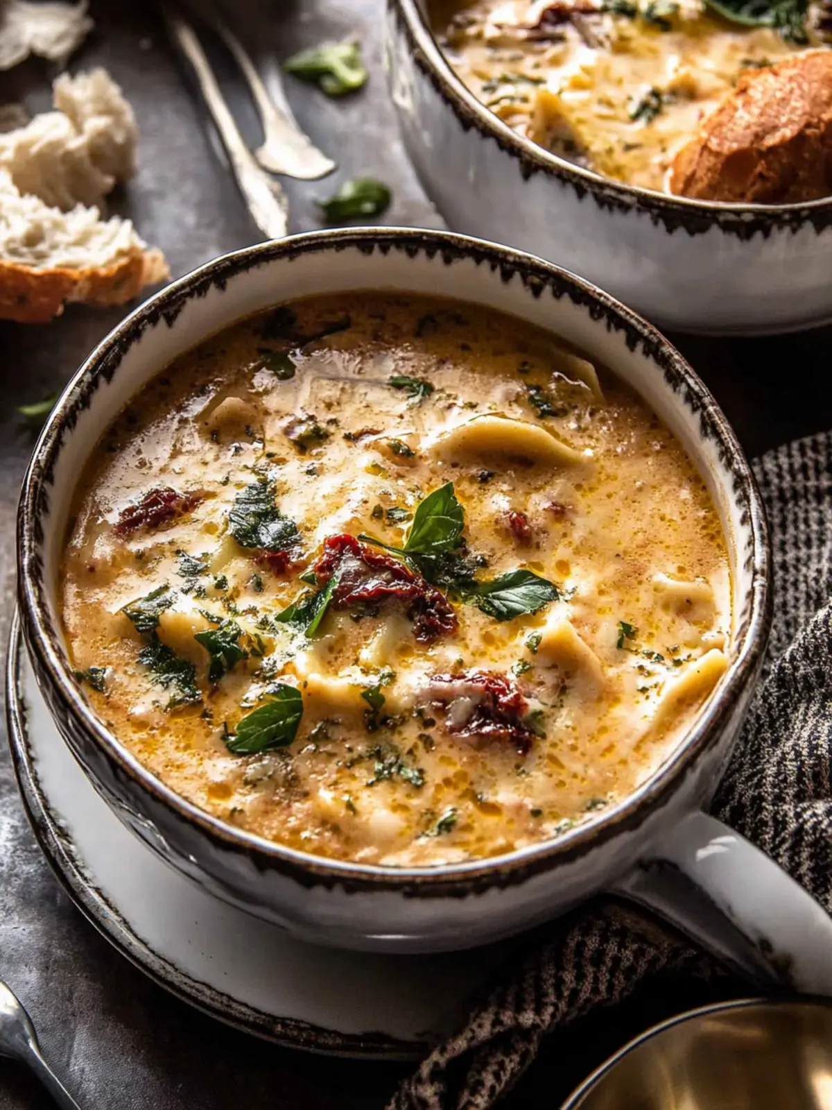 Hearty Crockpot Creamy Sun-Dried Tomato Lasagna Soup Magic 2 Crockpot Creamy Sun-Dried Tomato Lasagna Soup