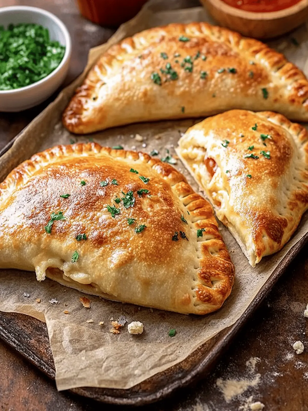 Savory Homemade Calzones with Ricotta and Spinach Magic 2 Calzones