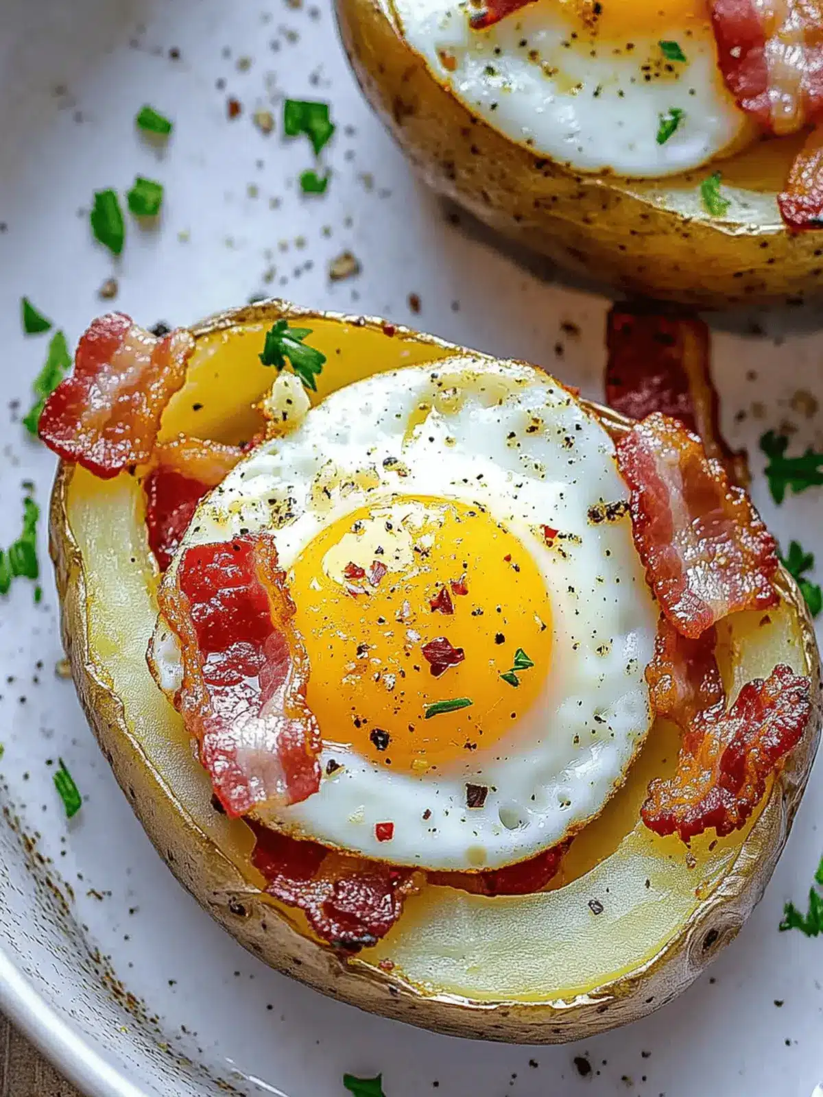 Double Baked Bacon & Egg Potatoes for Ultimate Comfort Food 2 Double Baked Bacon & Egg Potatoes for Ultimate Comfort Food