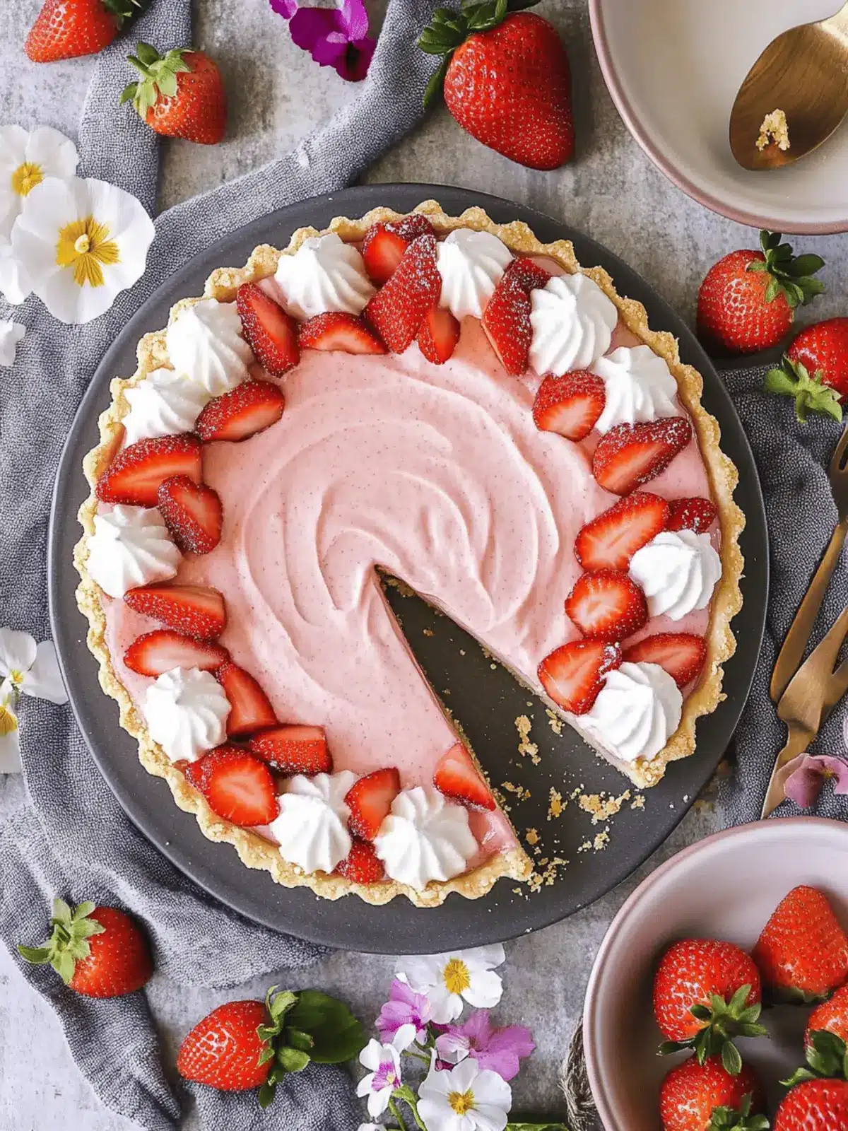 Whipped Strawberry Tart: A Light, Dreamy Dessert Treat 2 Whipped Strawberry Tart