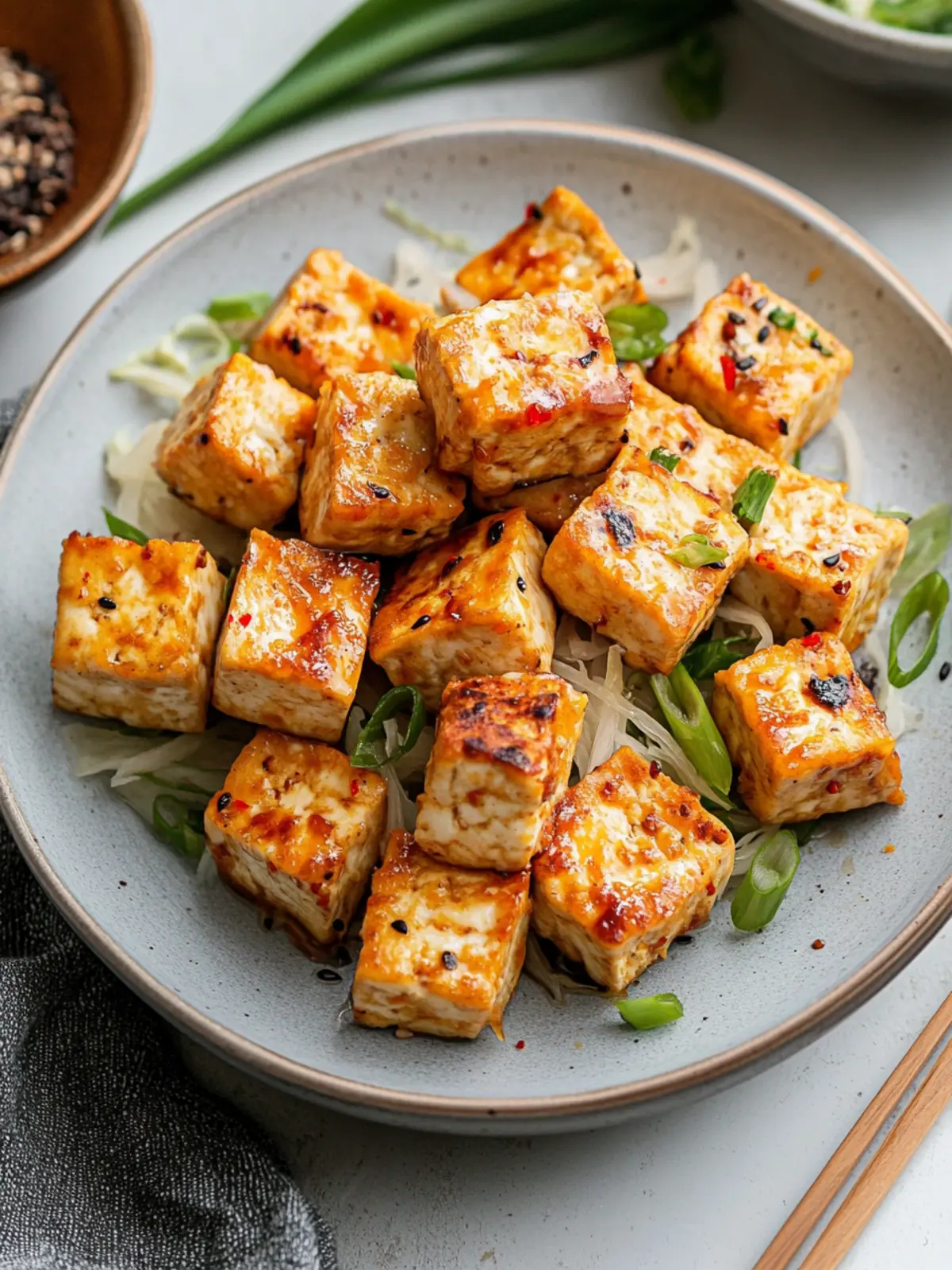 Crispy Air Fryer Lemongrass Tofu for Quick Vegan Meals 2 Air Fryer Lemongrass Tofu