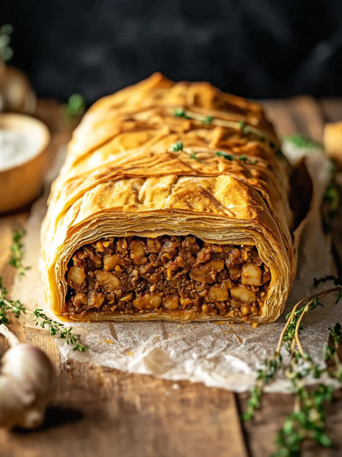 Savory Vegan Wellington: A Perfect Cozy Dinner Delight 3 Vegan Wellington