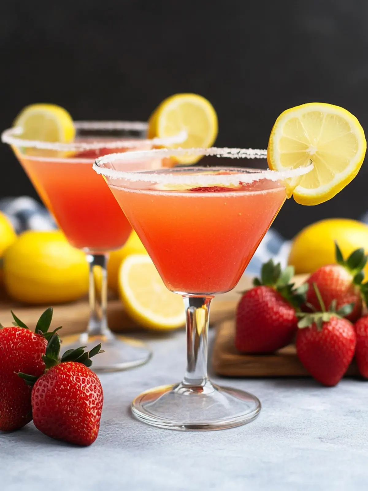 Sip Into Summer with a Refreshing Strawberry Lemon Drop Martini 2 Strawberry Lemon Drop Martini