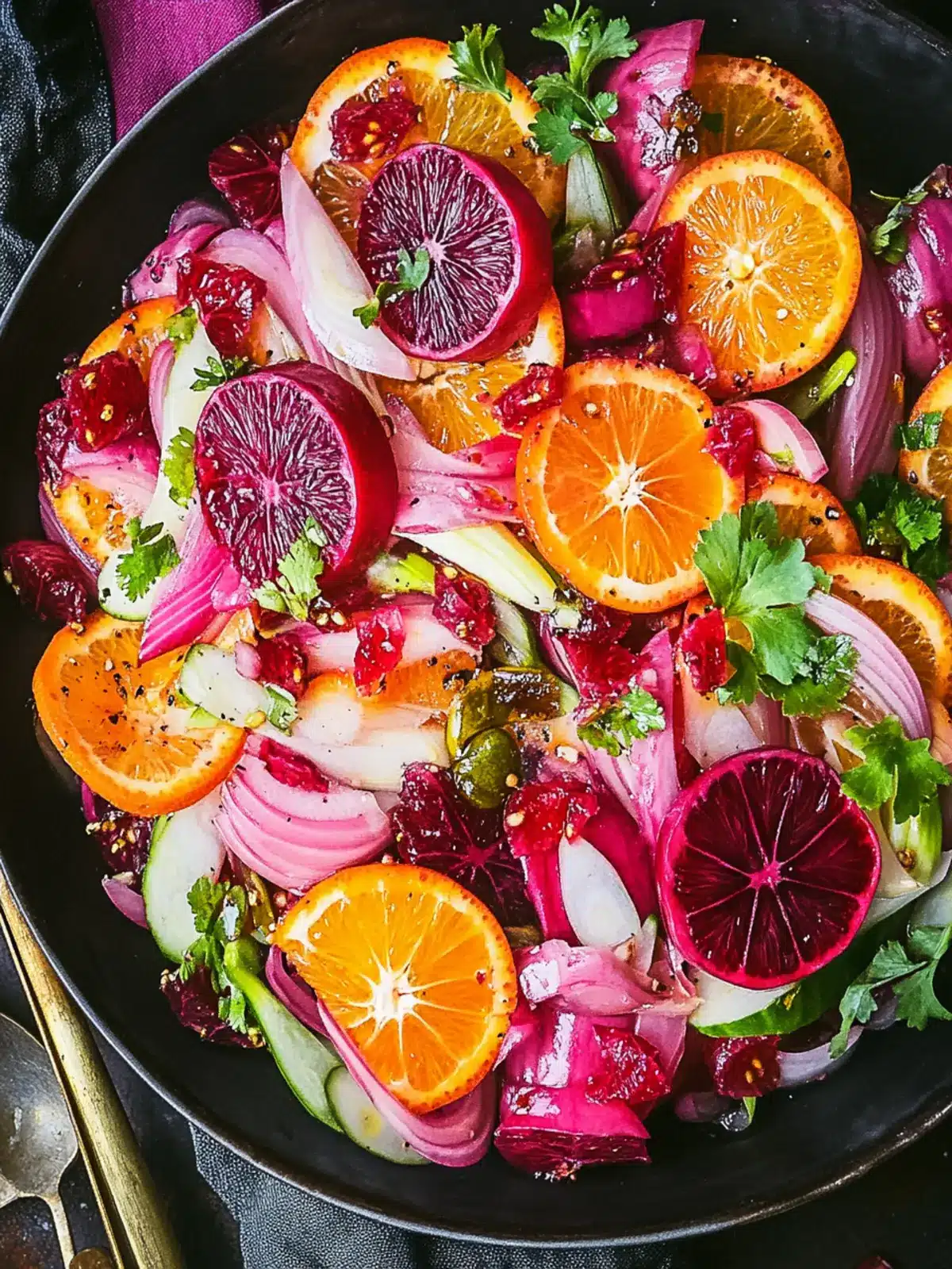 Brighten Your Day with Blood Orange and Endive Salad Delight 3 Blood Orange and Endive Salad with Pickled Red Onions