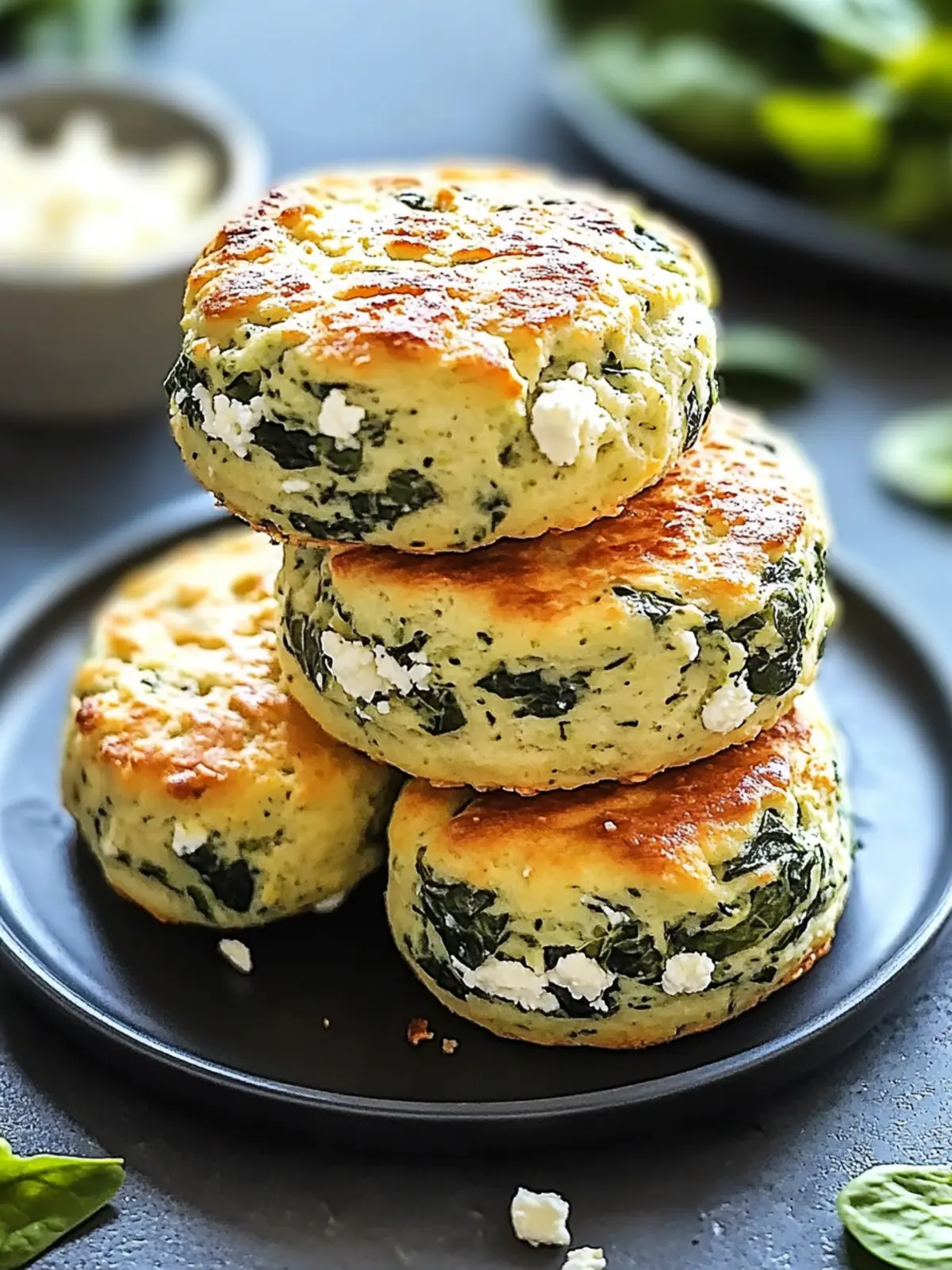 Spinach and Feta High-Protein Breakfast Biscuits You ll Love 2 Spinach and Feta High-Protein Breakfast Biscuits