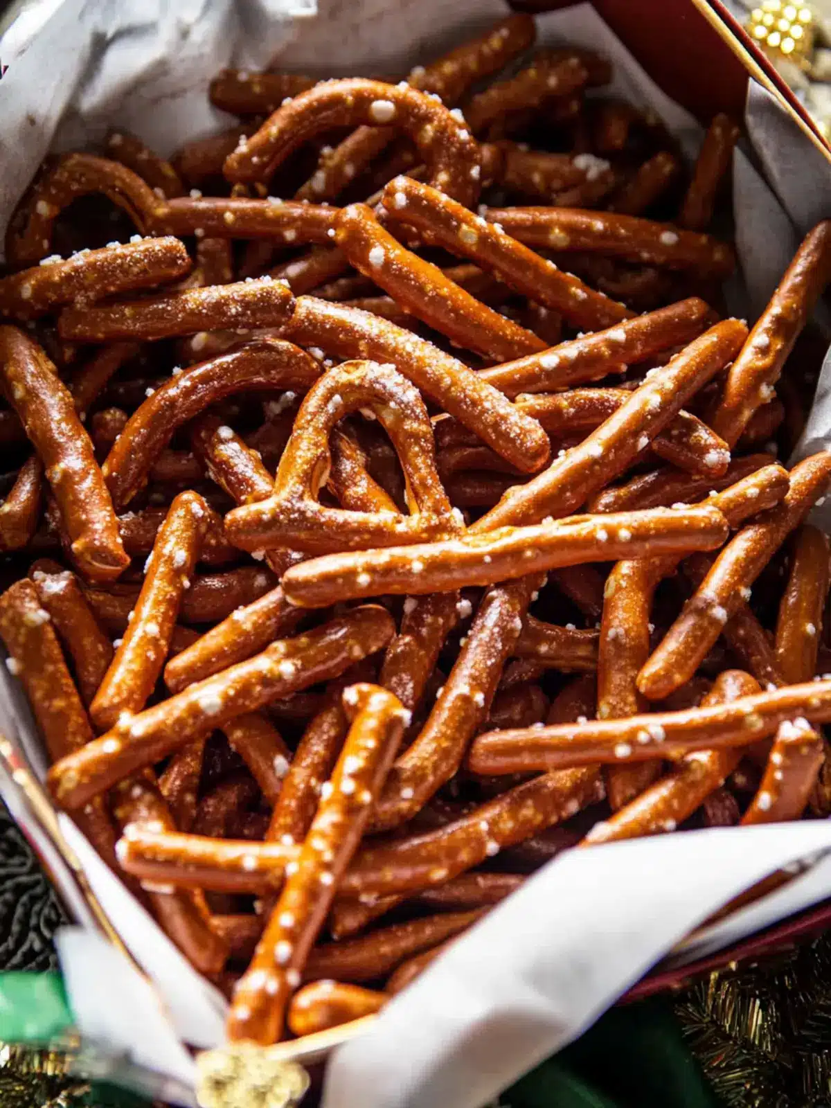 Savory Holiday Pretzel Mix for the Perfect Festive Snack 2 Holiday Pretzel Mix